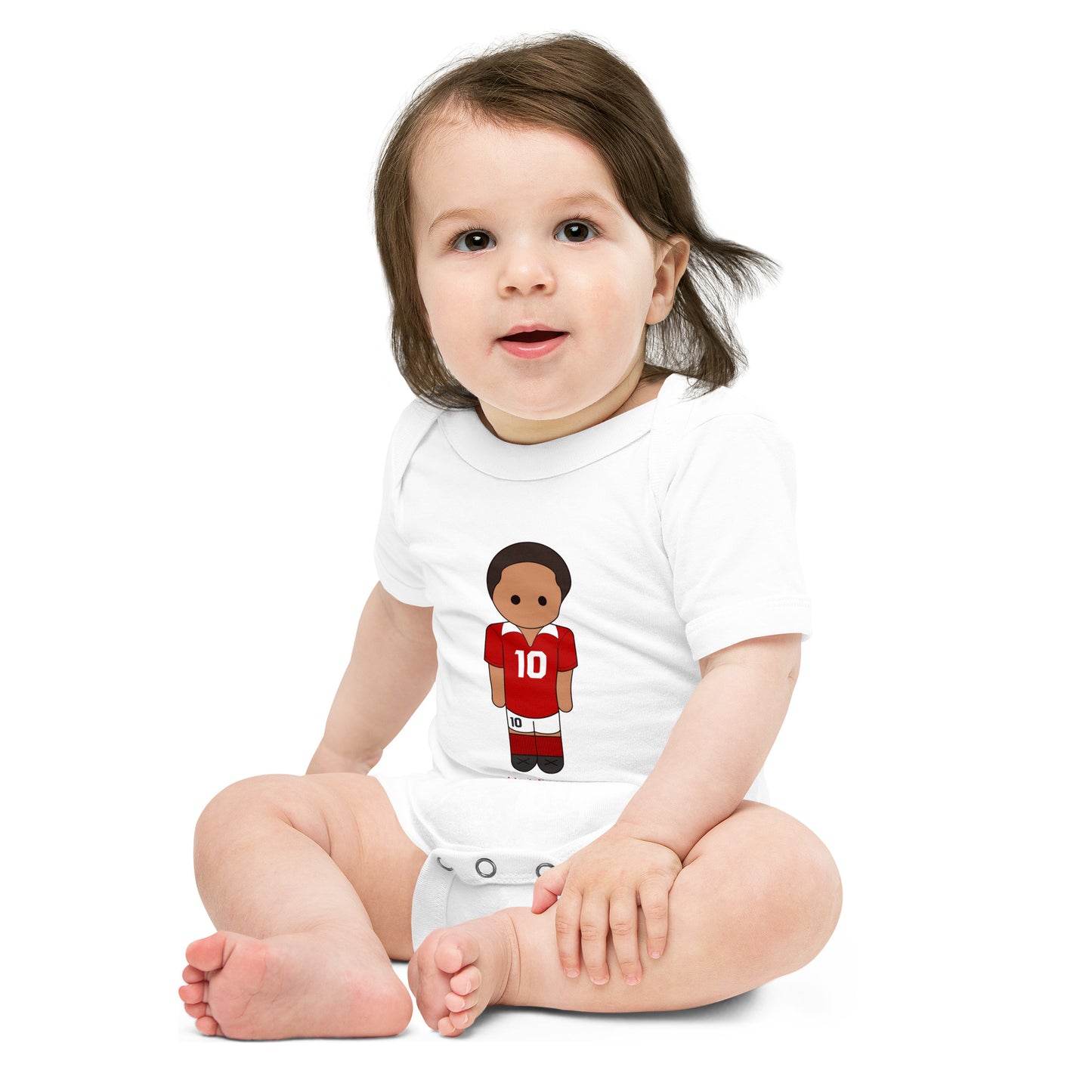 Eusébio Baby short sleeve one piece