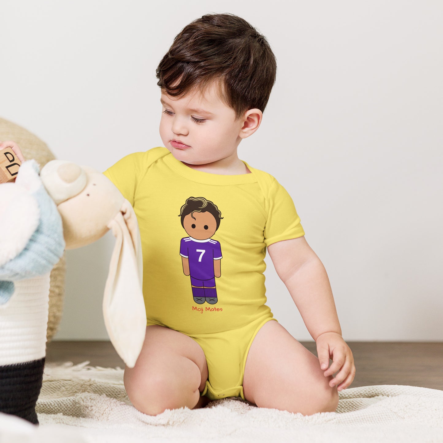 Ronaldo Noodle Hair Real Madrid Baby short sleeve one piece