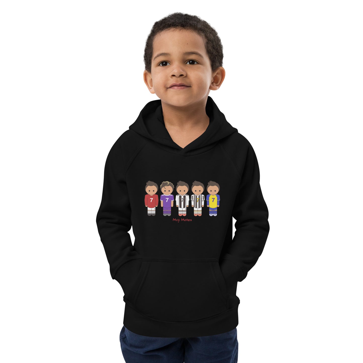 Ronaldo United-Real Madrid-Juventus-Al Nassr Kids eco hoodie