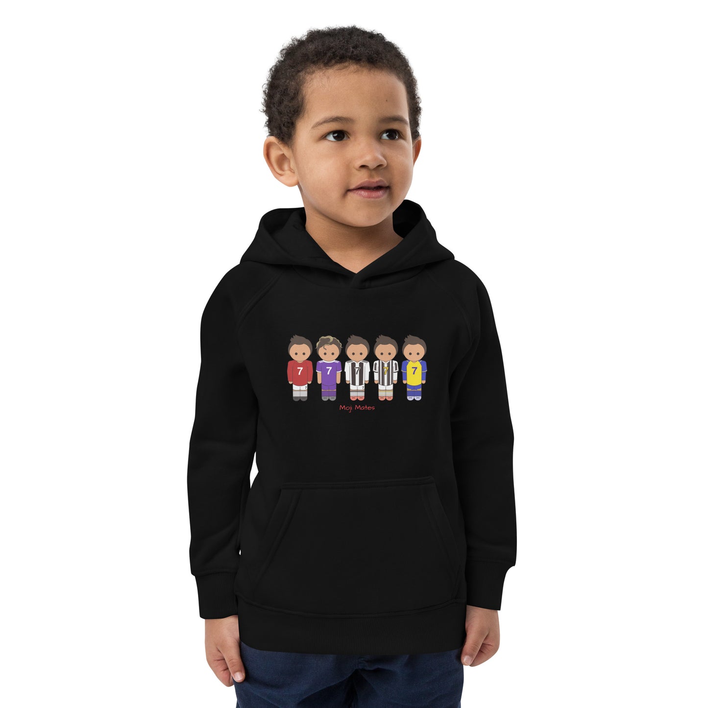Ronaldo United-Real Madrid-Juventus-Al Nassr Kids eco hoodie
