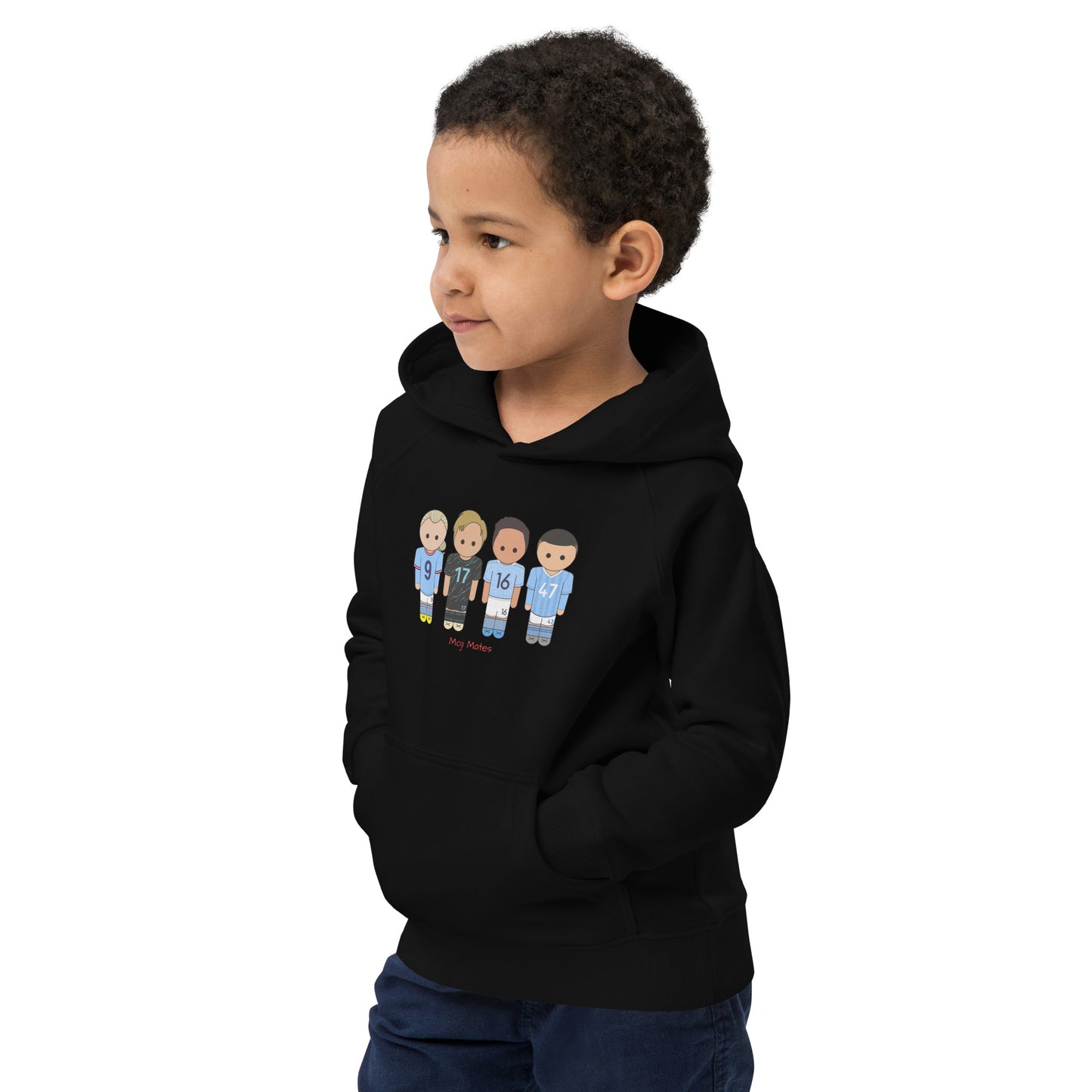 Manchester City Haaland-Foden-De Bruyne-Rodri Kids eco hoodie