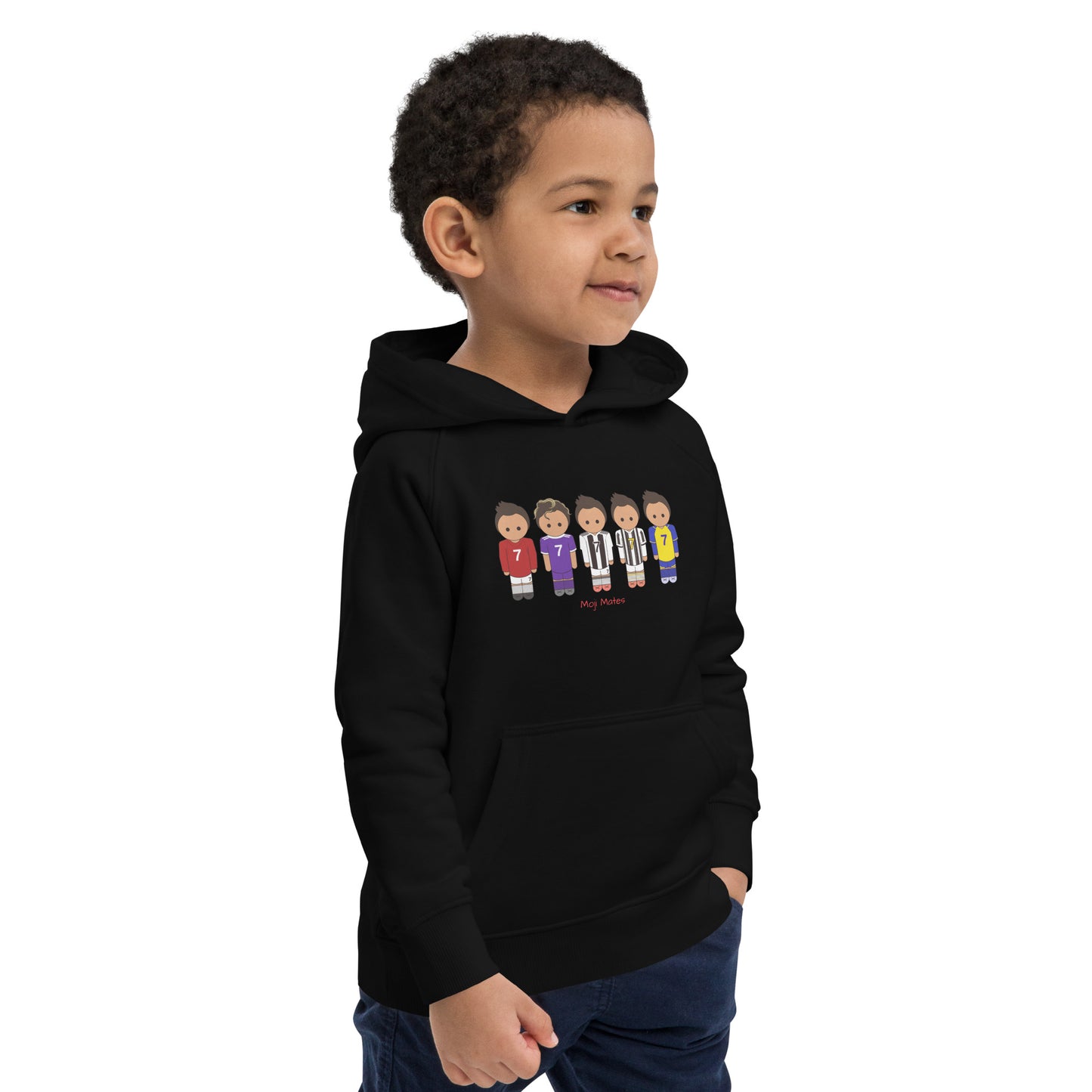 Ronaldo United-Real Madrid-Juventus-Al Nassr Kids eco hoodie