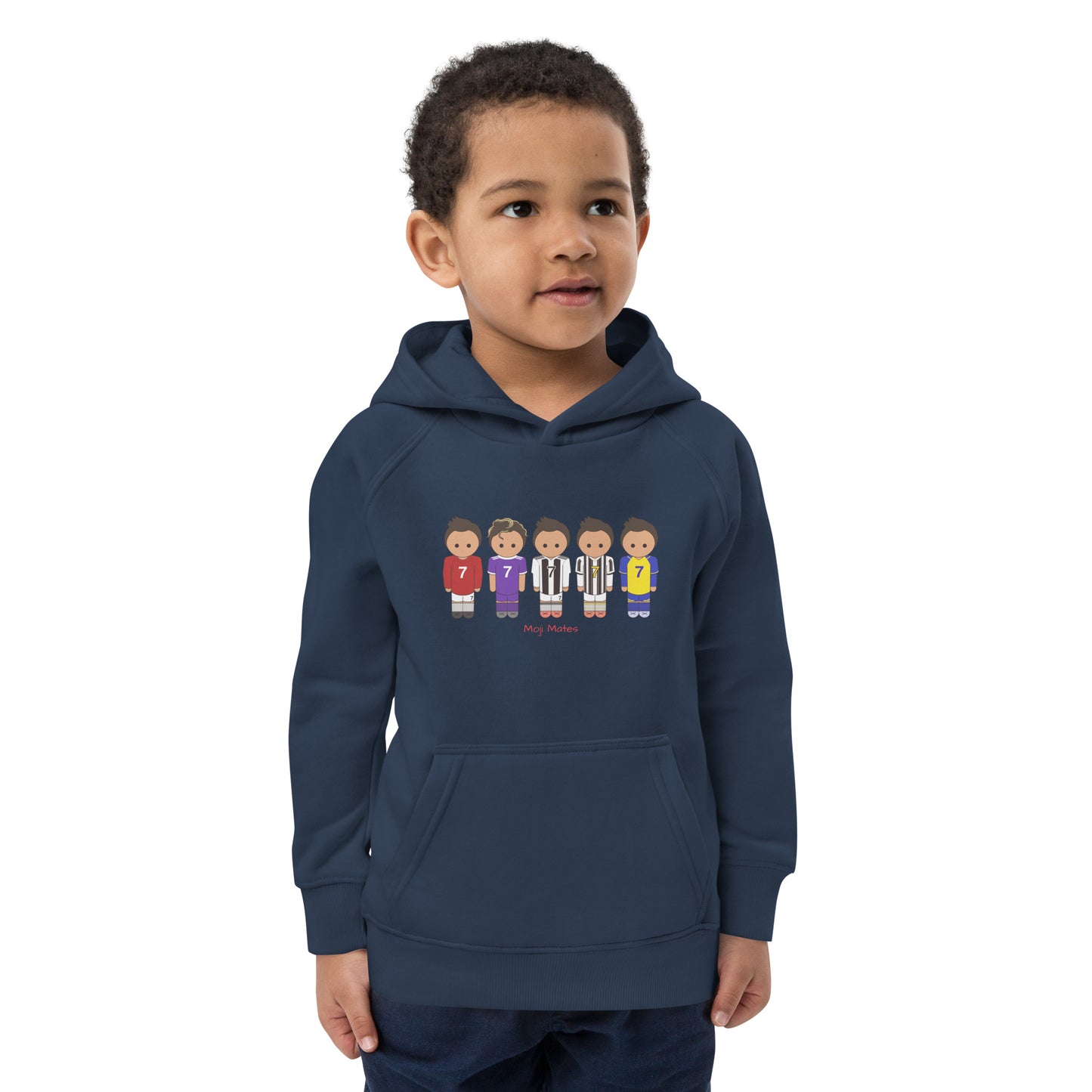 Ronaldo United-Real Madrid-Juventus-Al Nassr Kids eco hoodie