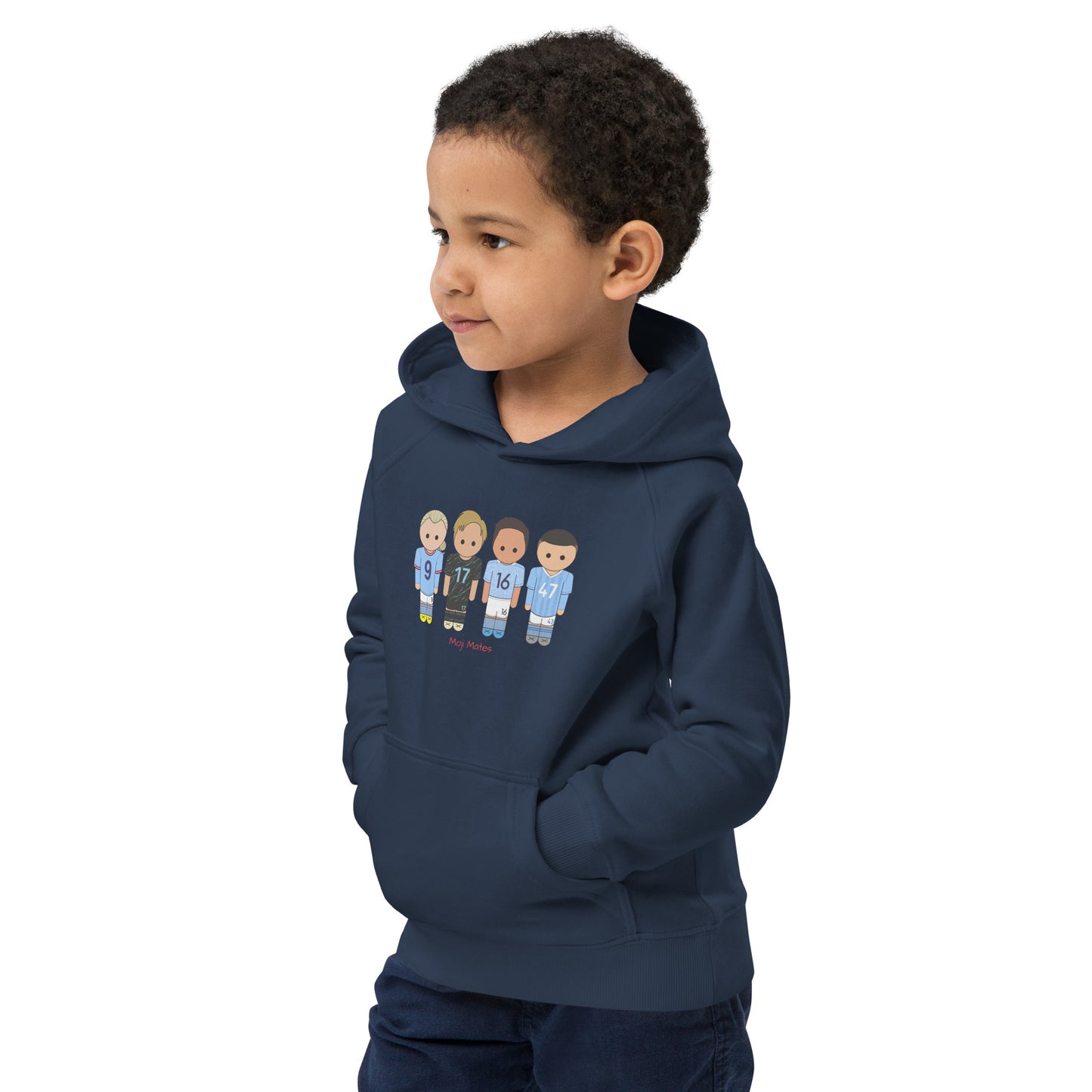 Manchester City Haaland-Foden-De Bruyne-Rodri Kids eco hoodie