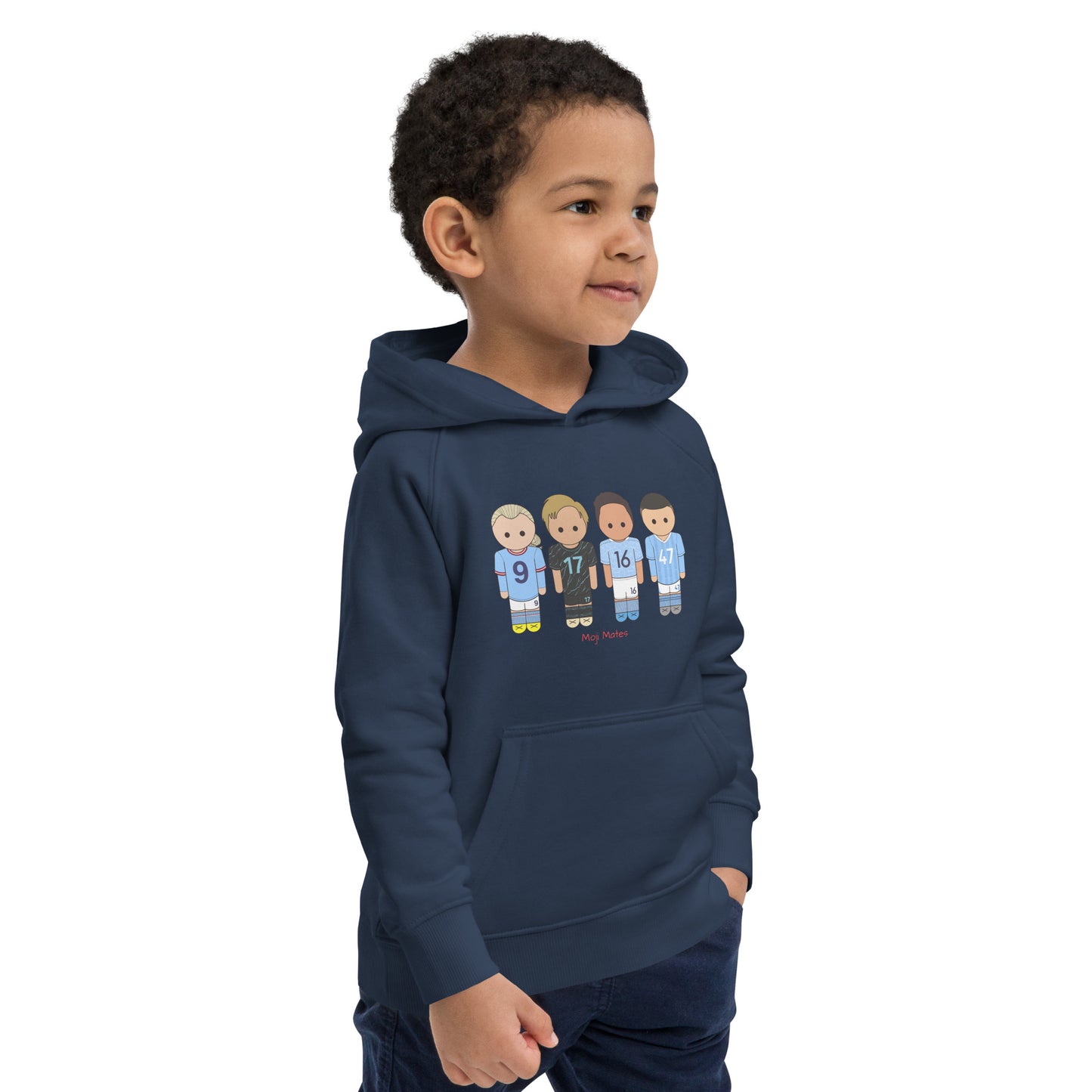 Man City Haaland De Bruyne Rodri Foden Kids eco hoodie
