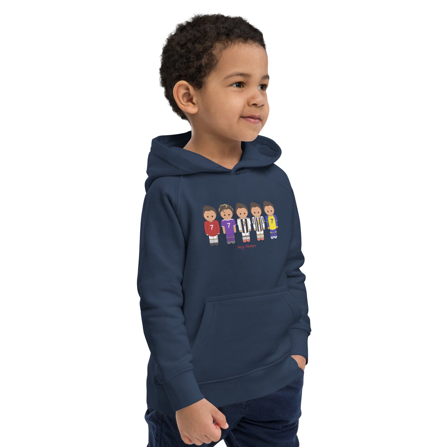 Ronaldo United-Real Madrid-Juventus-Al Nassr Kids eco hoodie