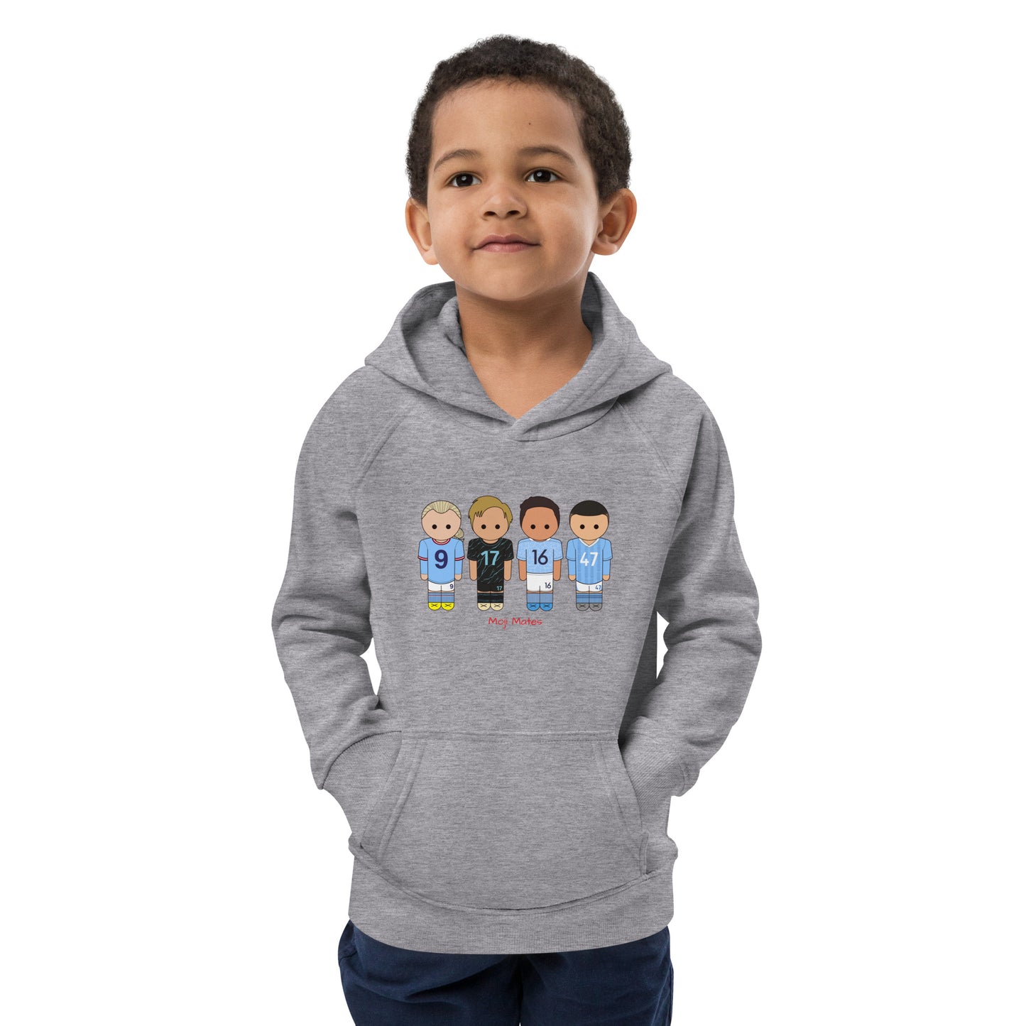 Manchester City Haaland-Foden-De Bruyne-Rodri Kids eco hoodie