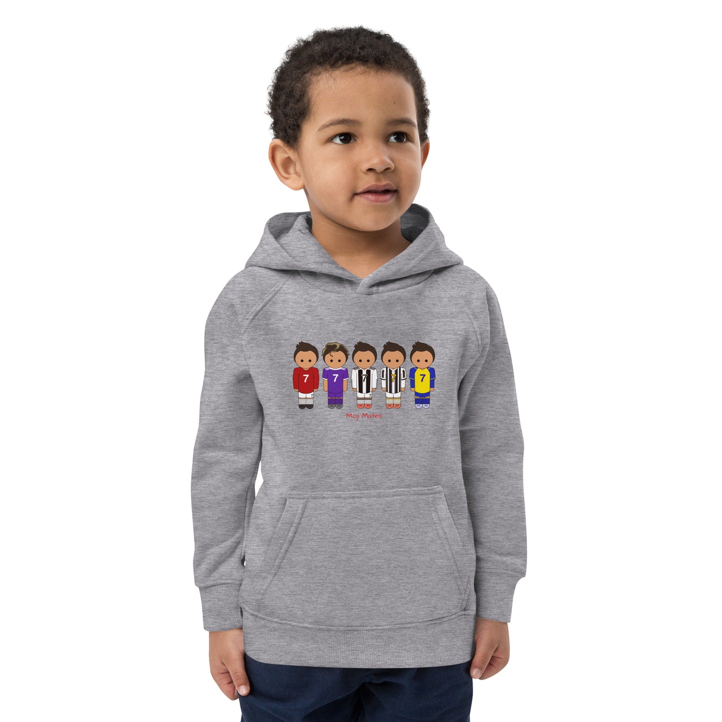 Ronaldo United-Real Madrid-Juventus-Al Nassr Kids eco hoodie