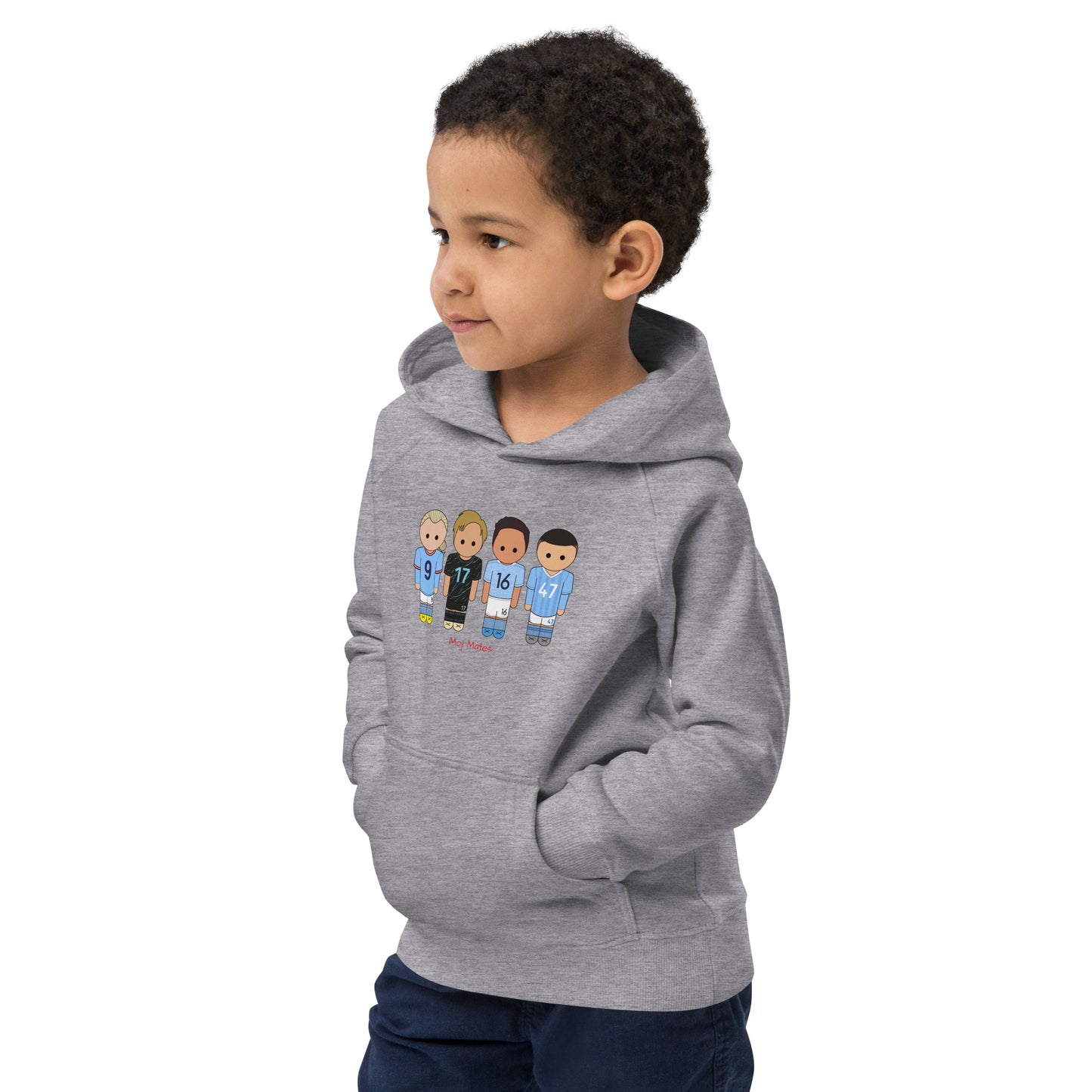 Manchester City Haaland-Foden-De Bruyne-Rodri Kids eco hoodie