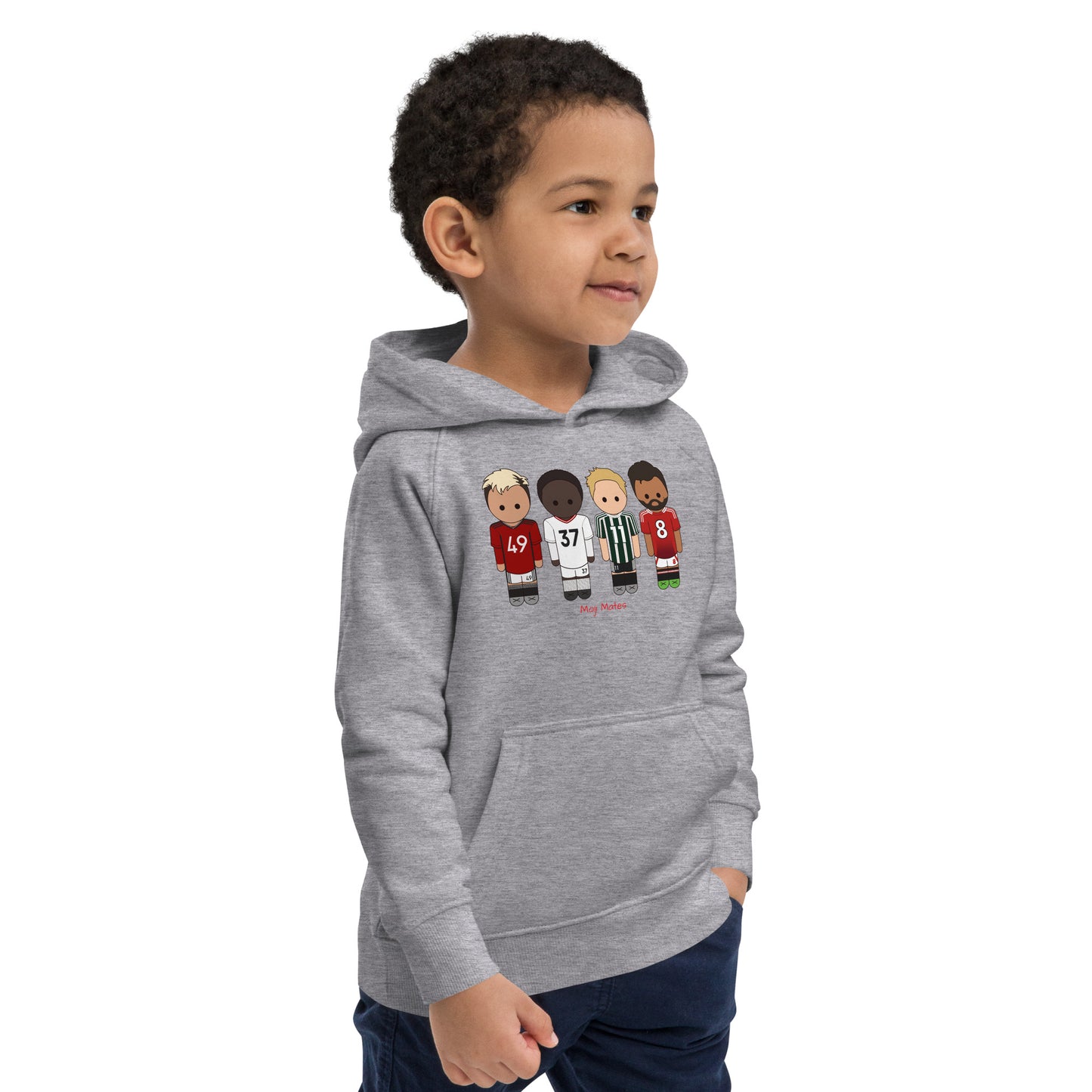 Manchester United Mainoo-Bruno-Hojlund-Garnacho Kids eco hoodie