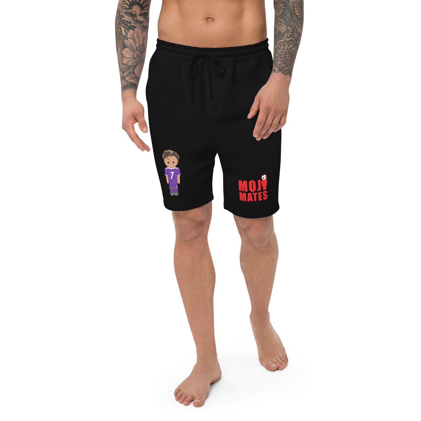 ronaldo-noodle-hair-mens-fleece-shorts