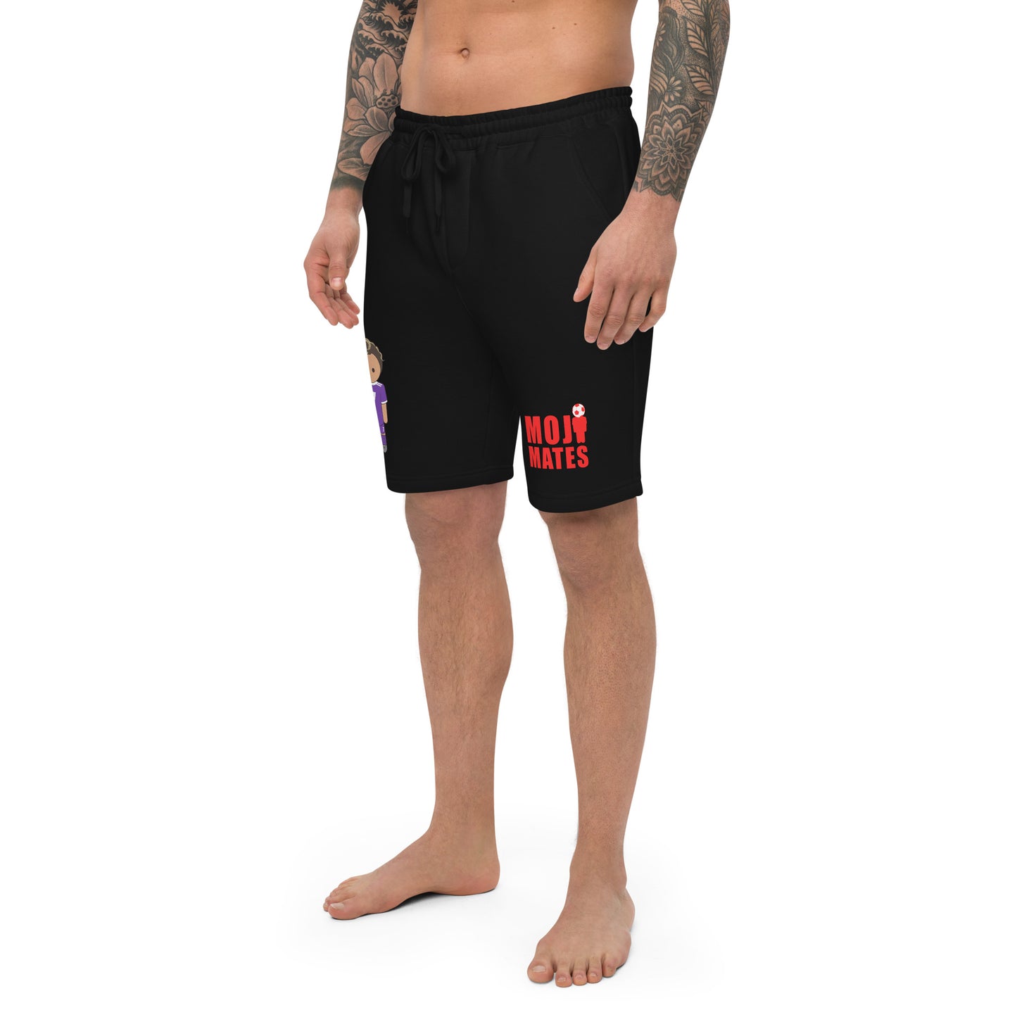 ronaldo-noodle-hair-mens-fleece-shorts