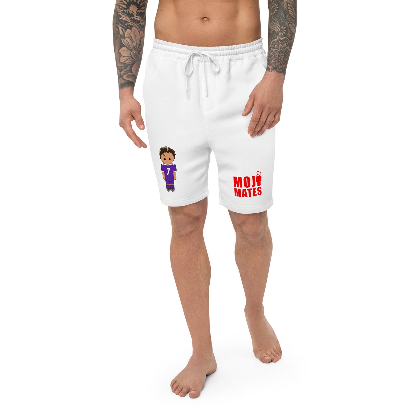 ronaldo-noodle-hair-mens-fleece-shorts