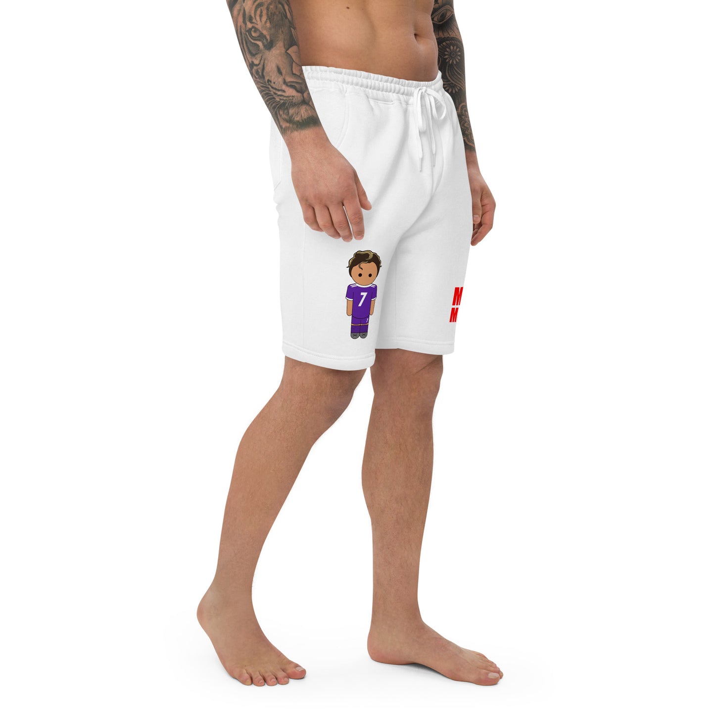 ronaldo-noodle-hair-mens-fleece-shorts