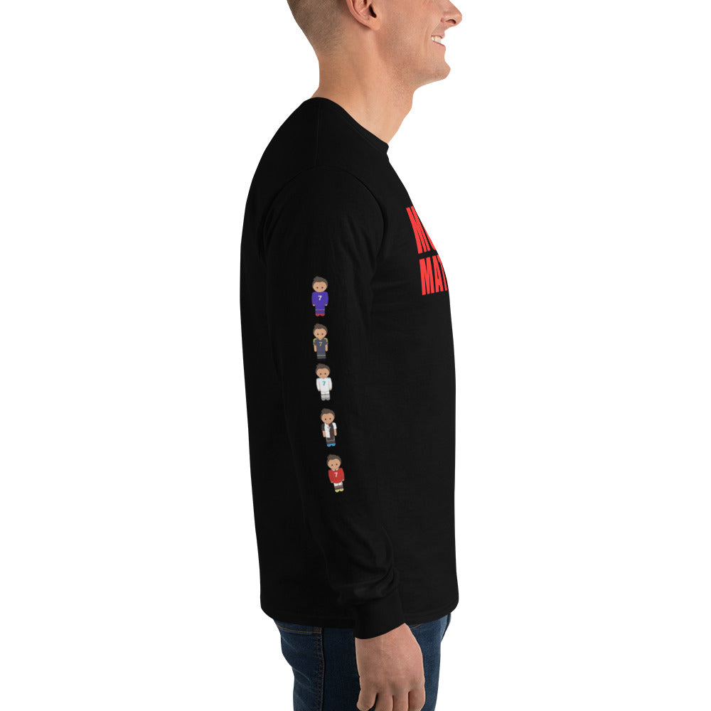 Ronaldo down the sleeves Men’s Long Sleeve Shirt