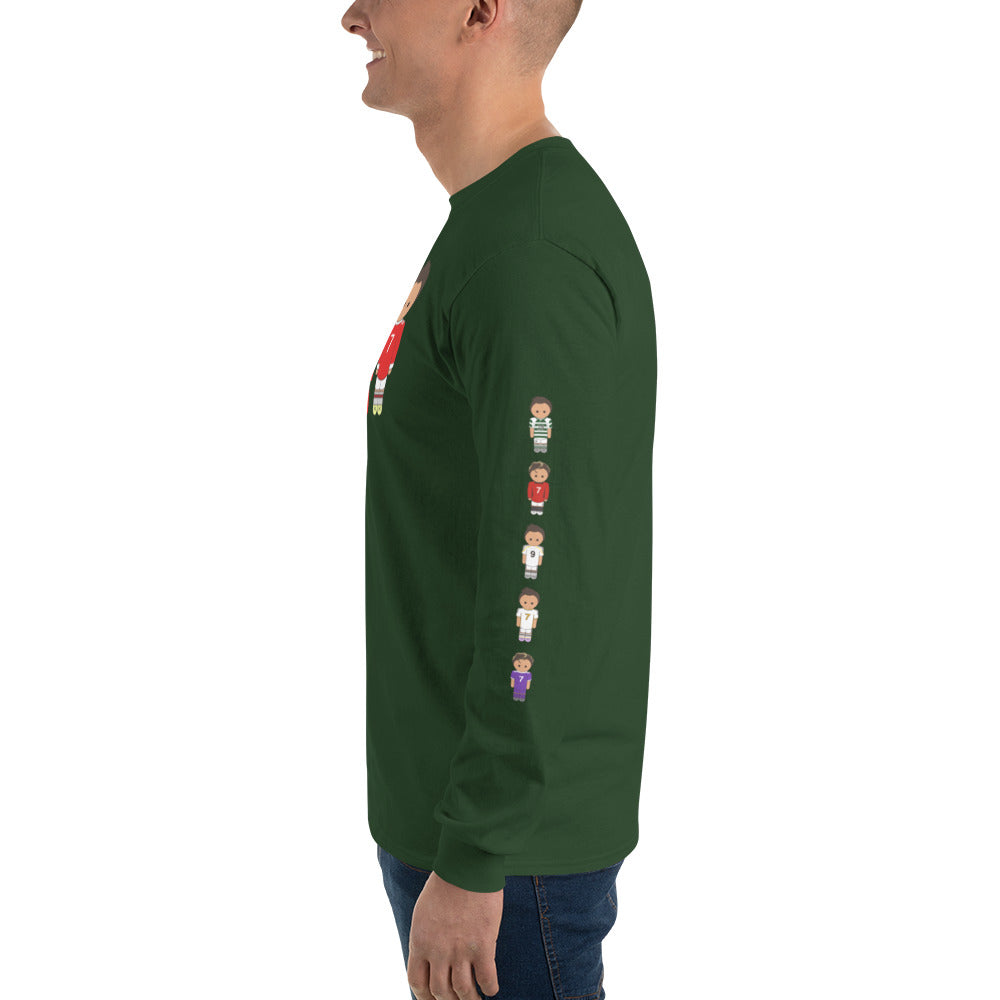 Ronaldo down the sleeves Men’s Long Sleeve Shirt