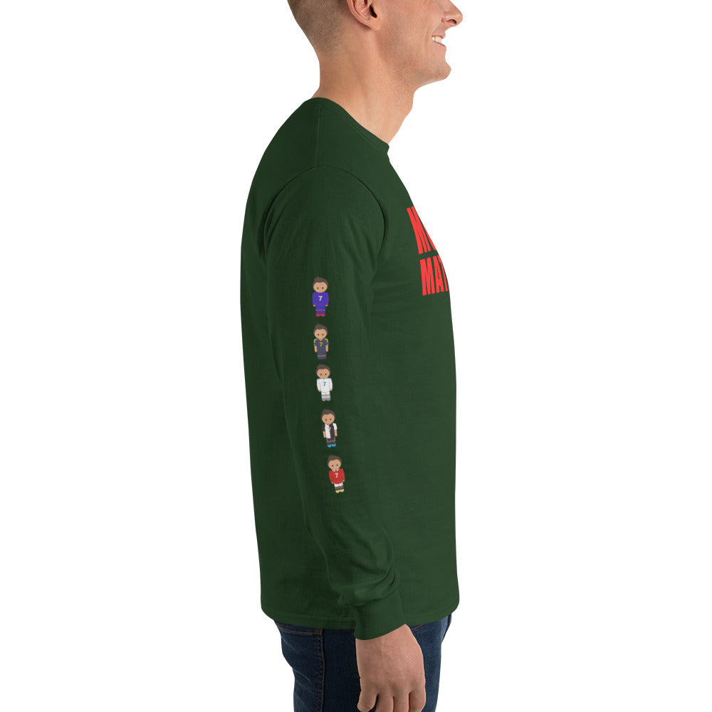 Ronaldo down the sleeves Men’s Long Sleeve Shirt