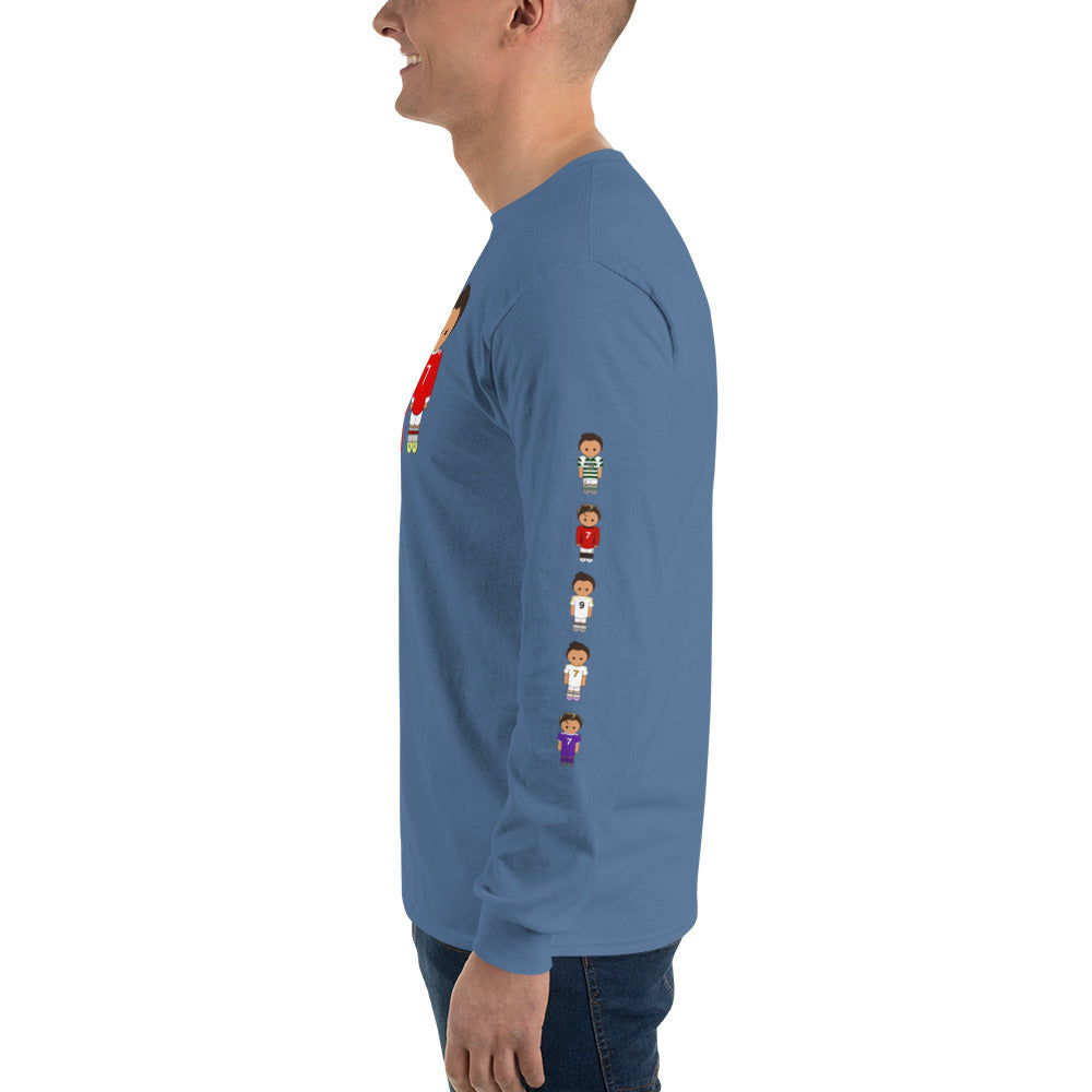 Ronaldo down the sleeves Men’s Long Sleeve Shirt