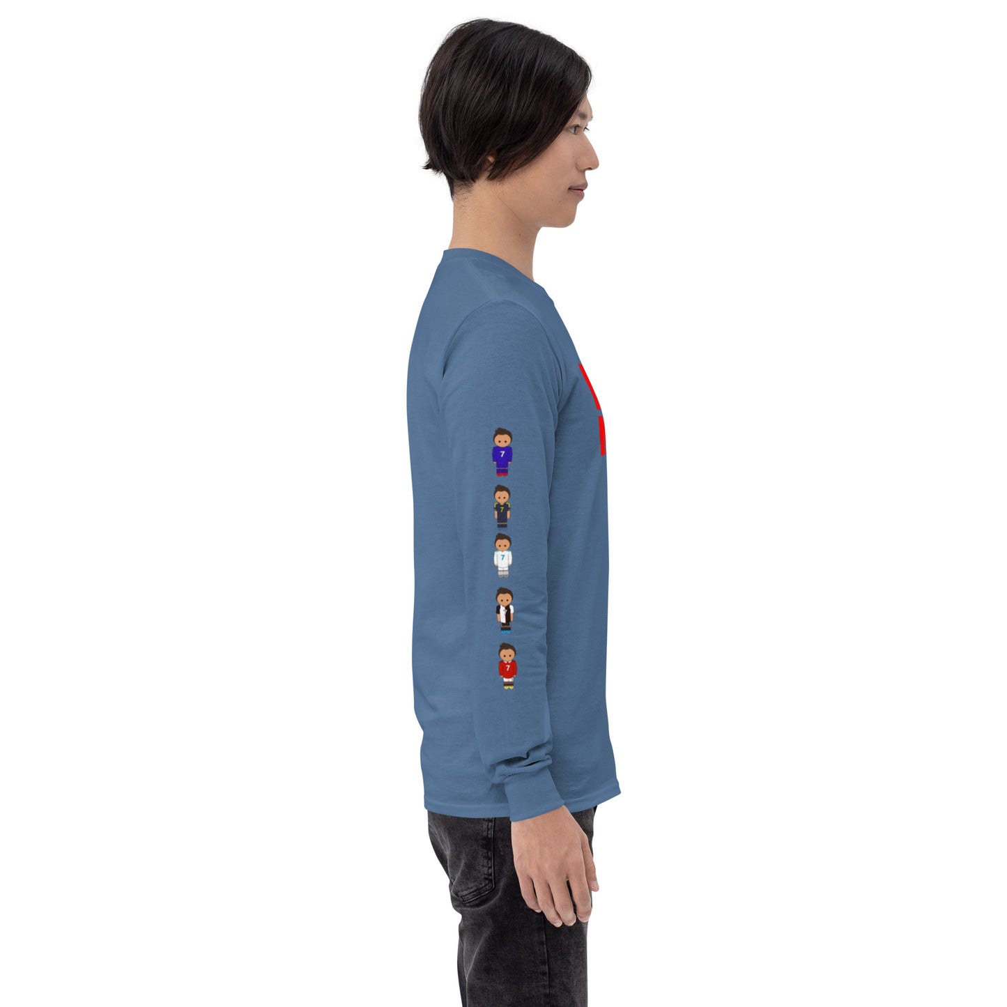 Ronaldo down the sleeves Men’s Long Sleeve Shirt