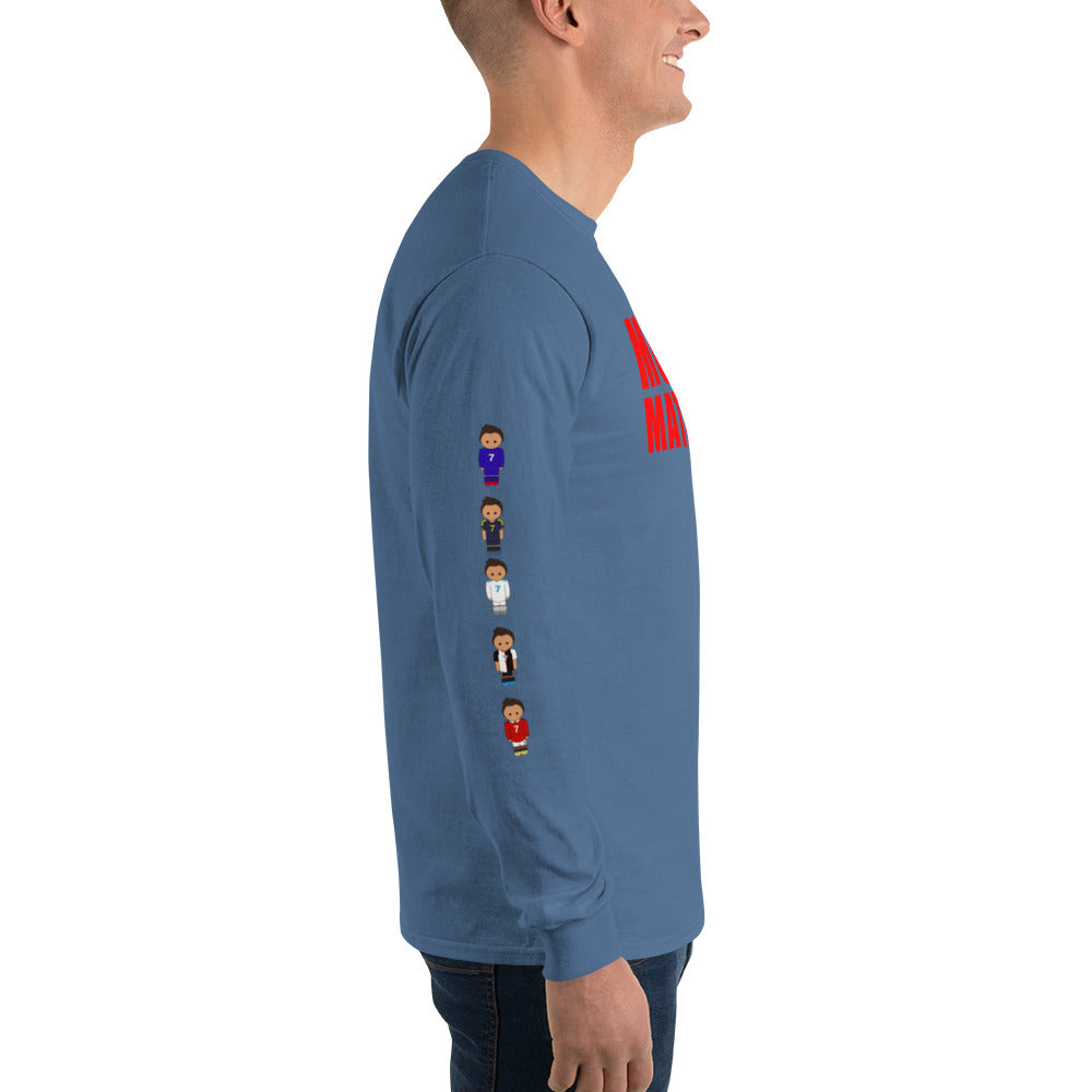Ronaldo down the sleeves Men’s Long Sleeve Shirt