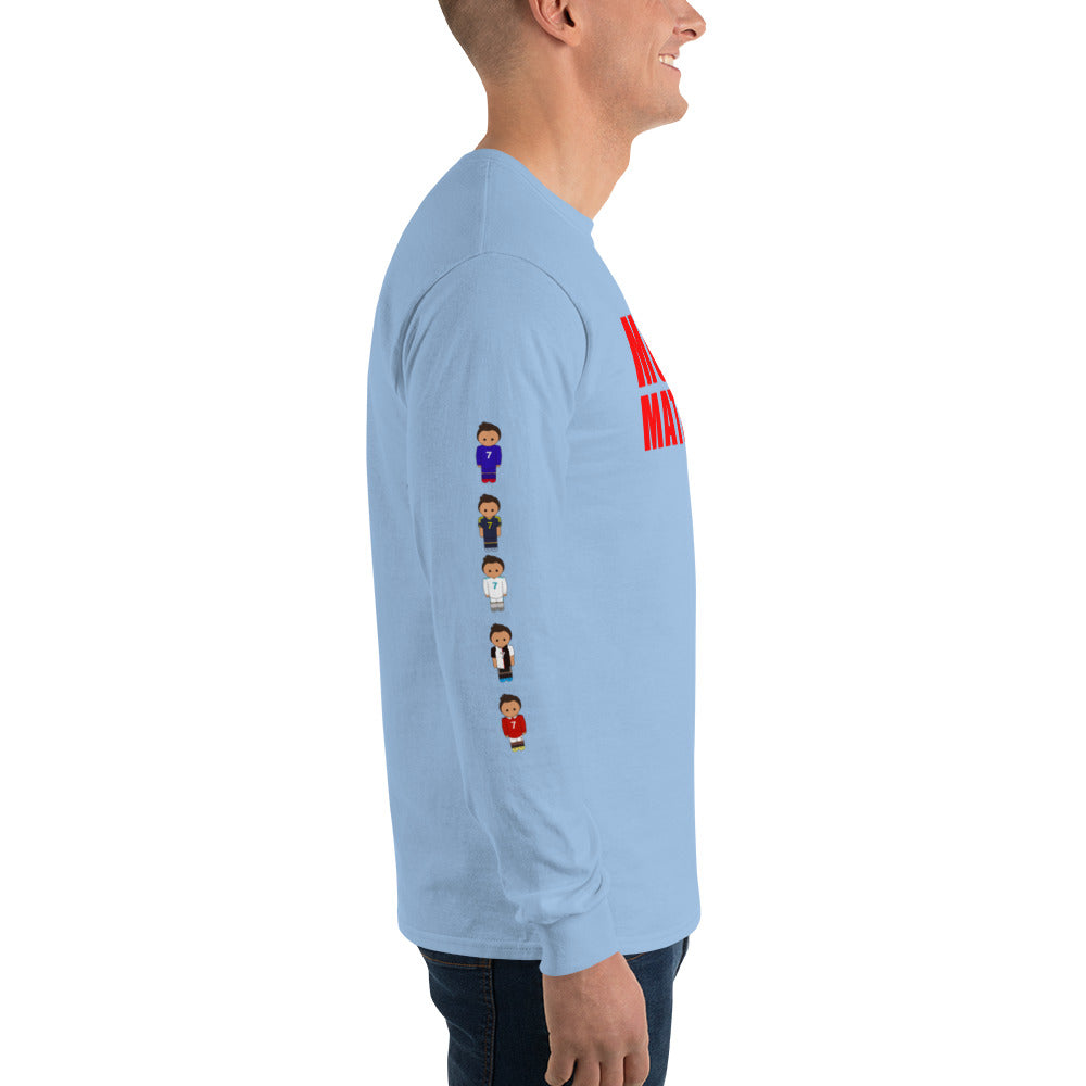 Ronaldo down the sleeves Men’s Long Sleeve Shirt