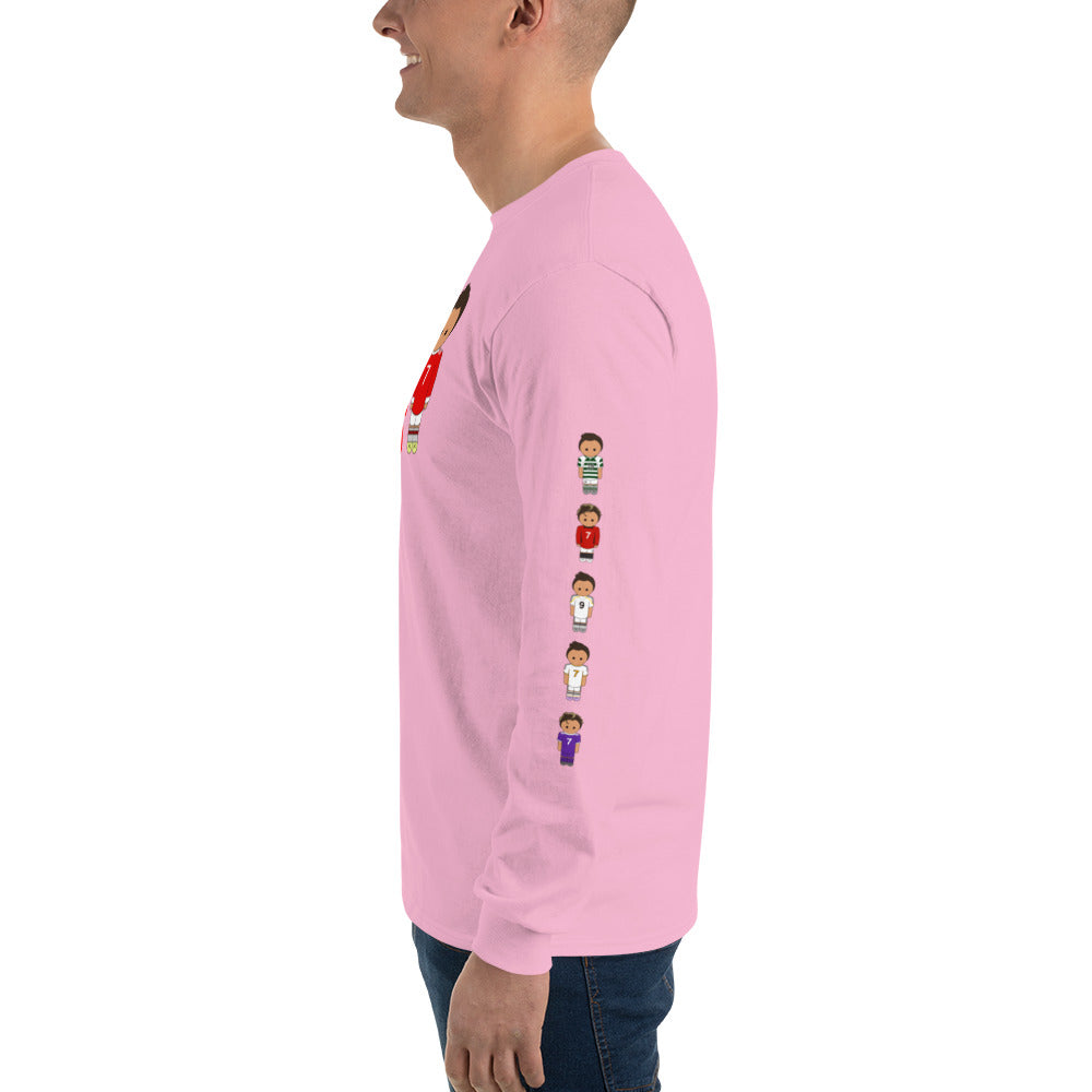 Ronaldo down the sleeves Men’s Long Sleeve Shirt