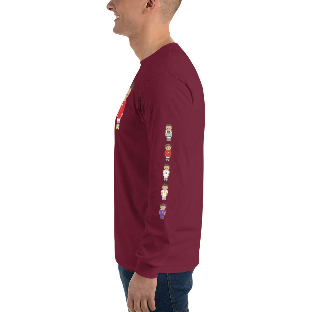 Ronaldo down the sleeves Men’s Long Sleeve Shirt