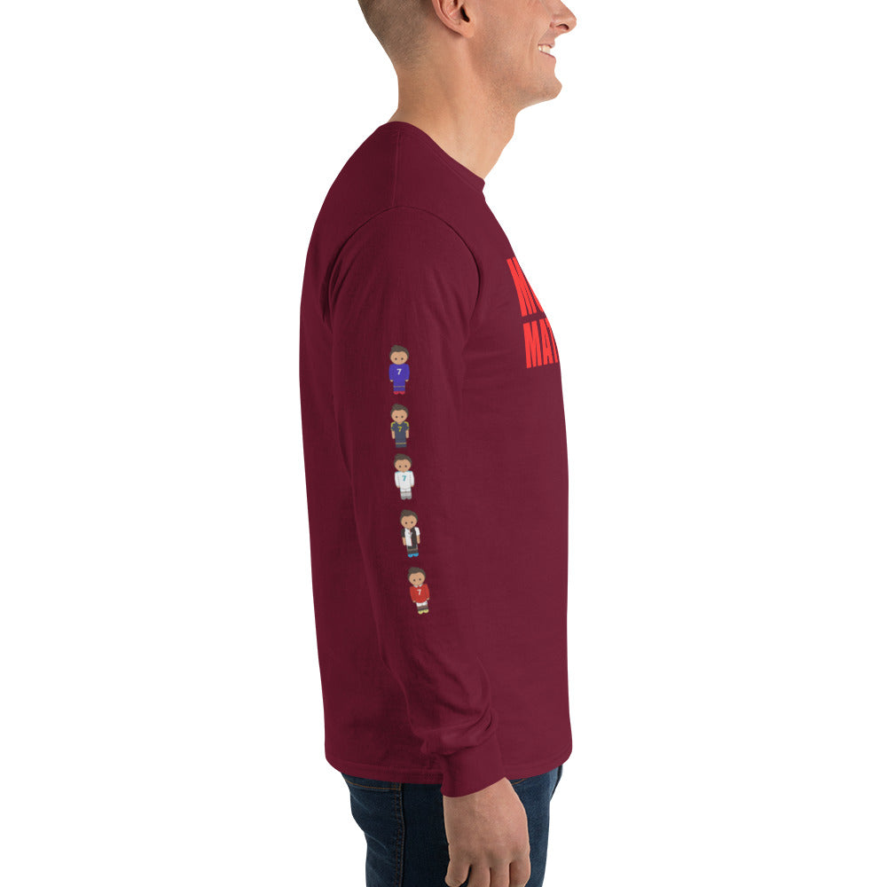 Ronaldo down the sleeves Men’s Long Sleeve Shirt