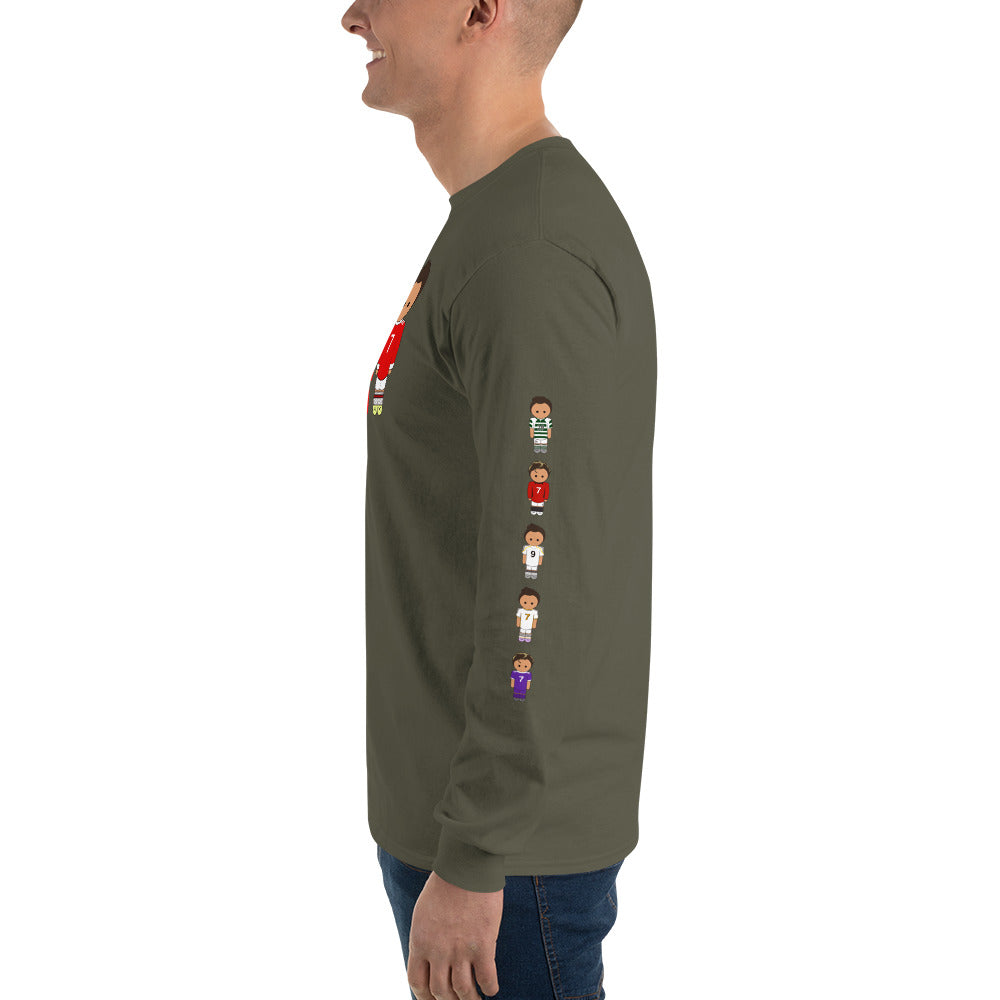 Moji Mates Ronaldo Down the Sleeves Men’s Long Sleeve Shirt