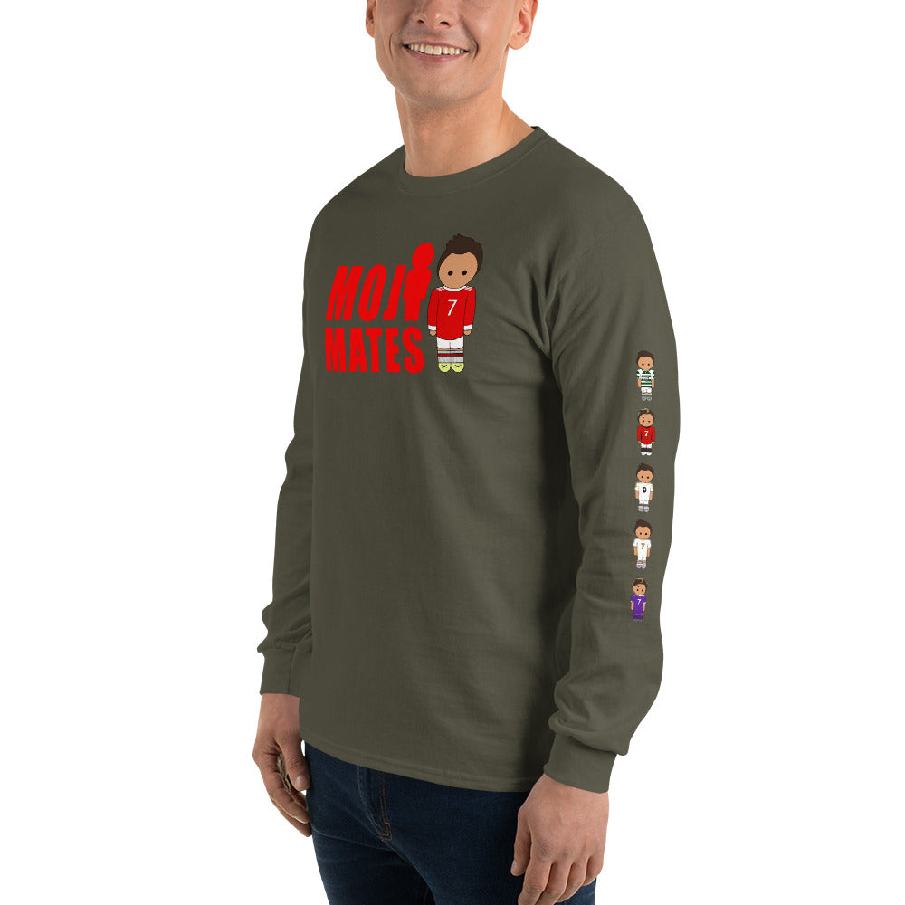 Moji Mates Ronaldo Down the Sleeves Men’s Long Sleeve Shirt