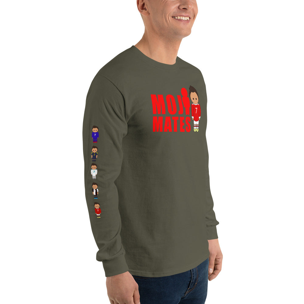 Moji Mates Ronaldo Down the Sleeves Men’s Long Sleeve Shirt