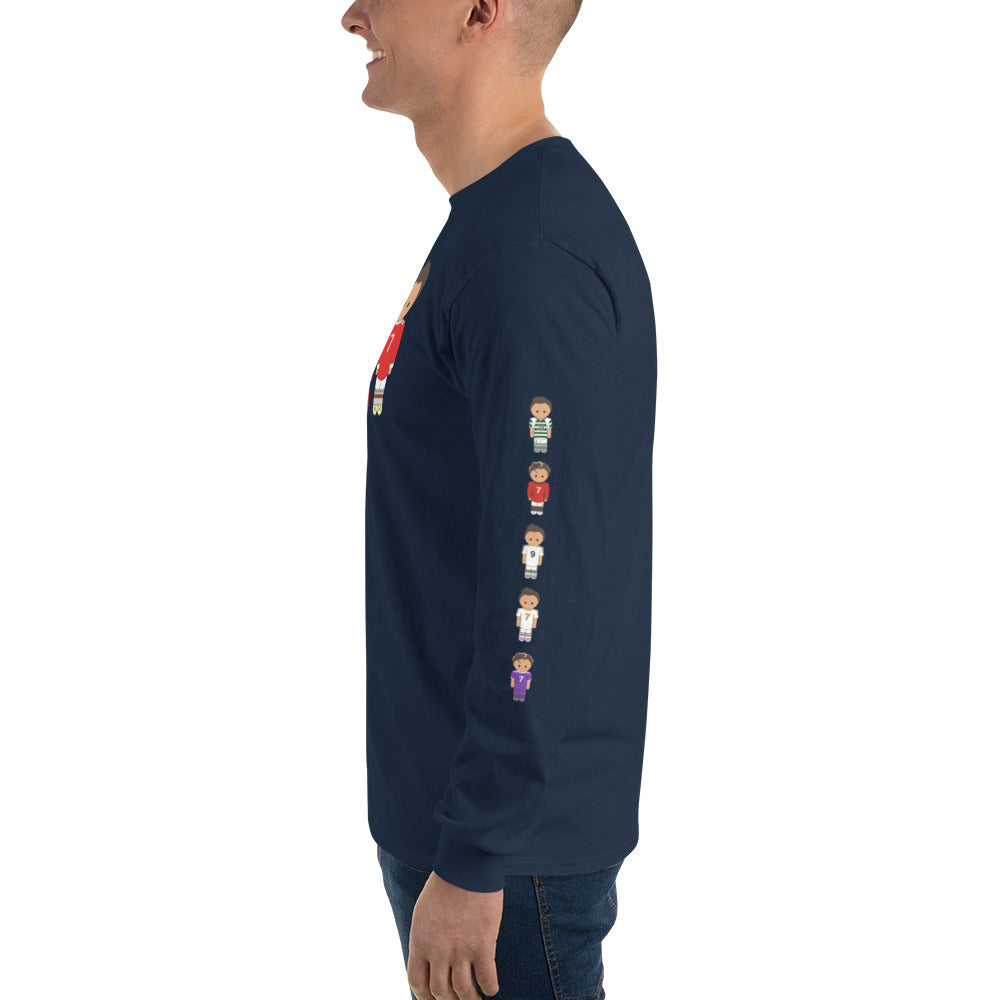 Ronaldo down the sleeves Men’s Long Sleeve Shirt