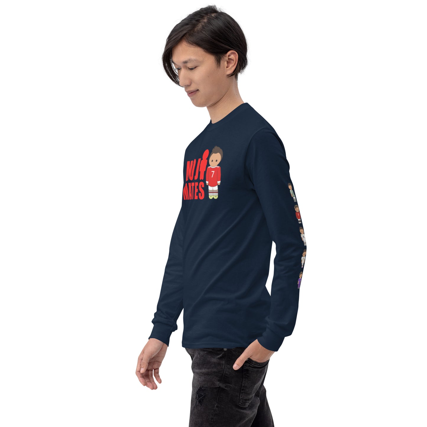 Ronaldo down the sleeves Men’s Long Sleeve Shirt