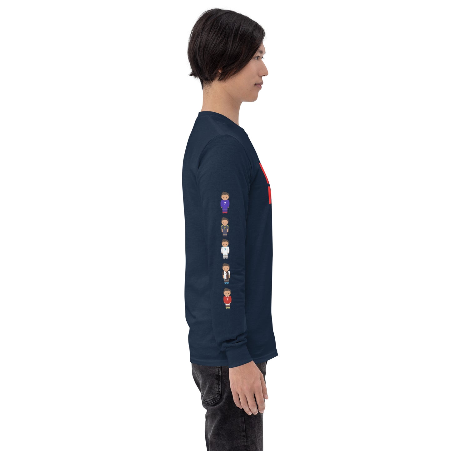 Ronaldo down the sleeves Men’s Long Sleeve Shirt