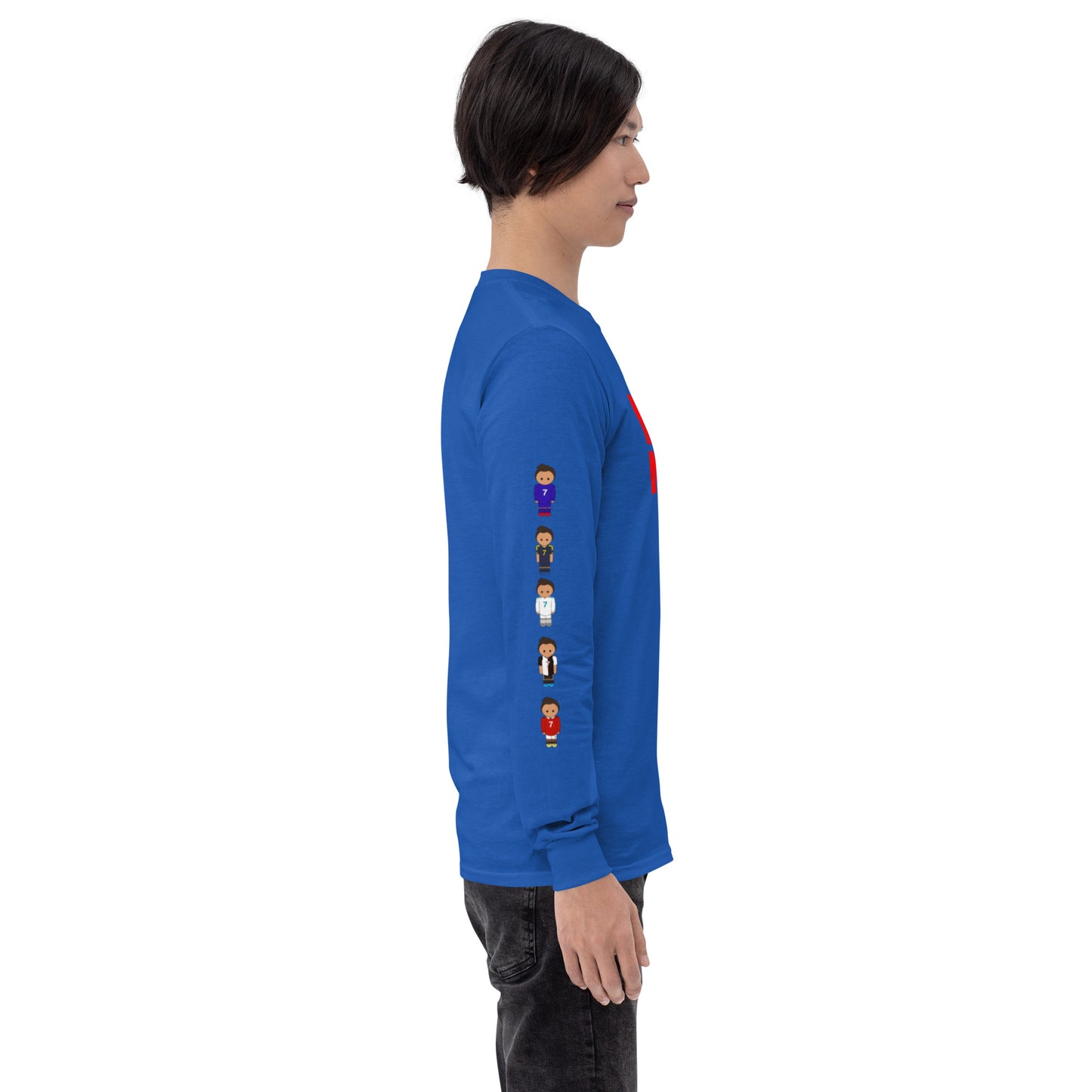 Ronaldo down the sleeves Men’s Long Sleeve Shirt