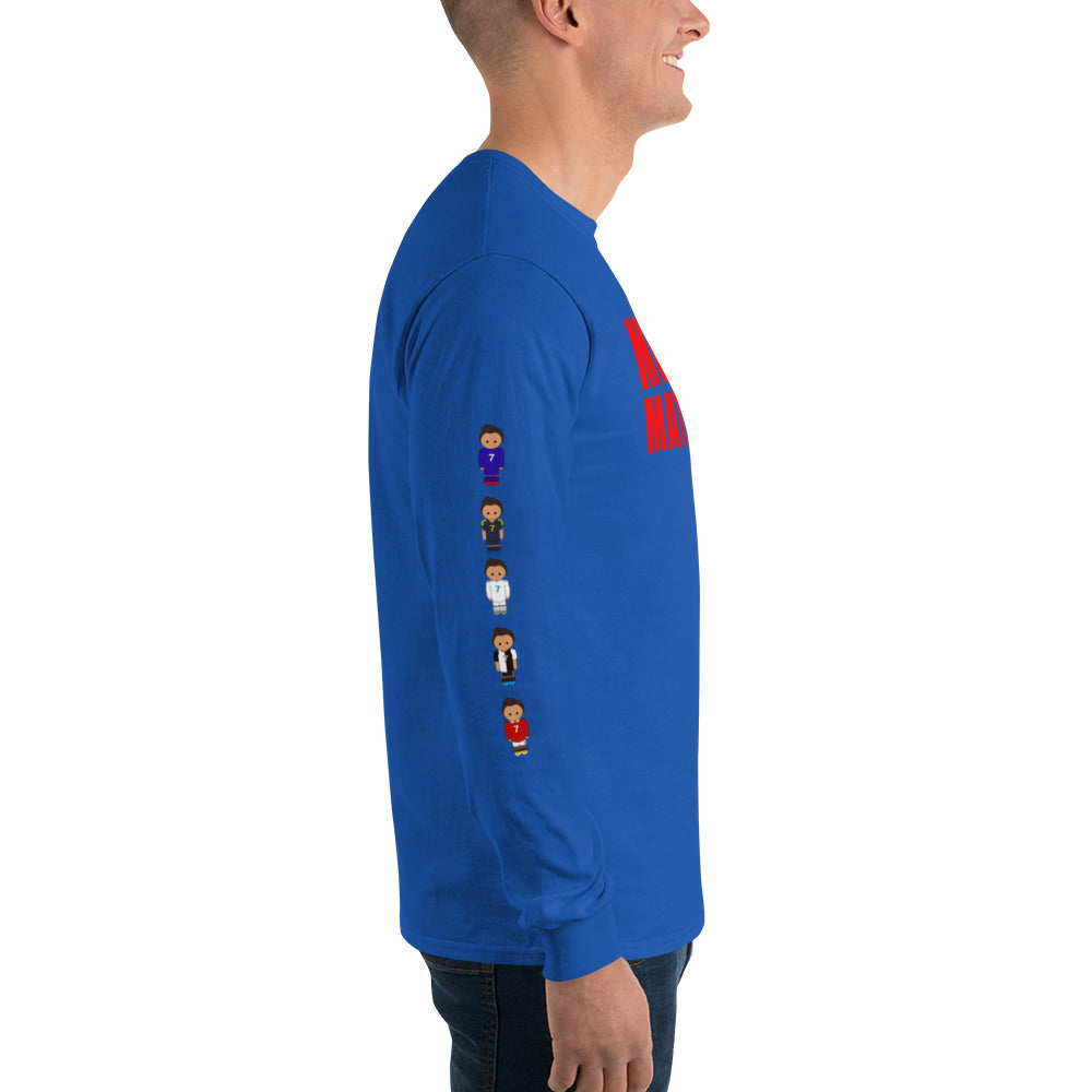 Ronaldo down the sleeves Men’s Long Sleeve Shirt