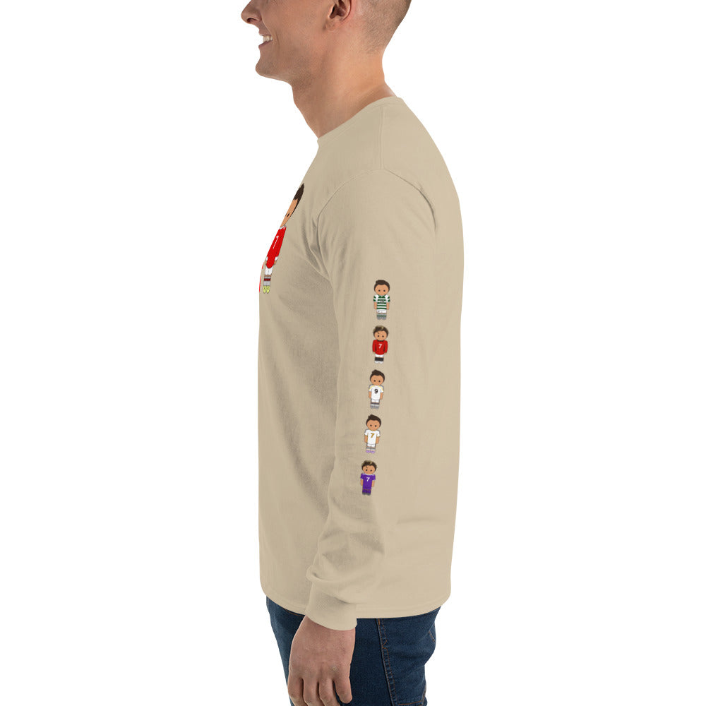 Ronaldo down the sleeves Men’s Long Sleeve Shirt