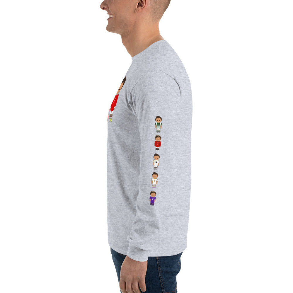 Ronaldo down the sleeves Men’s Long Sleeve Shirt