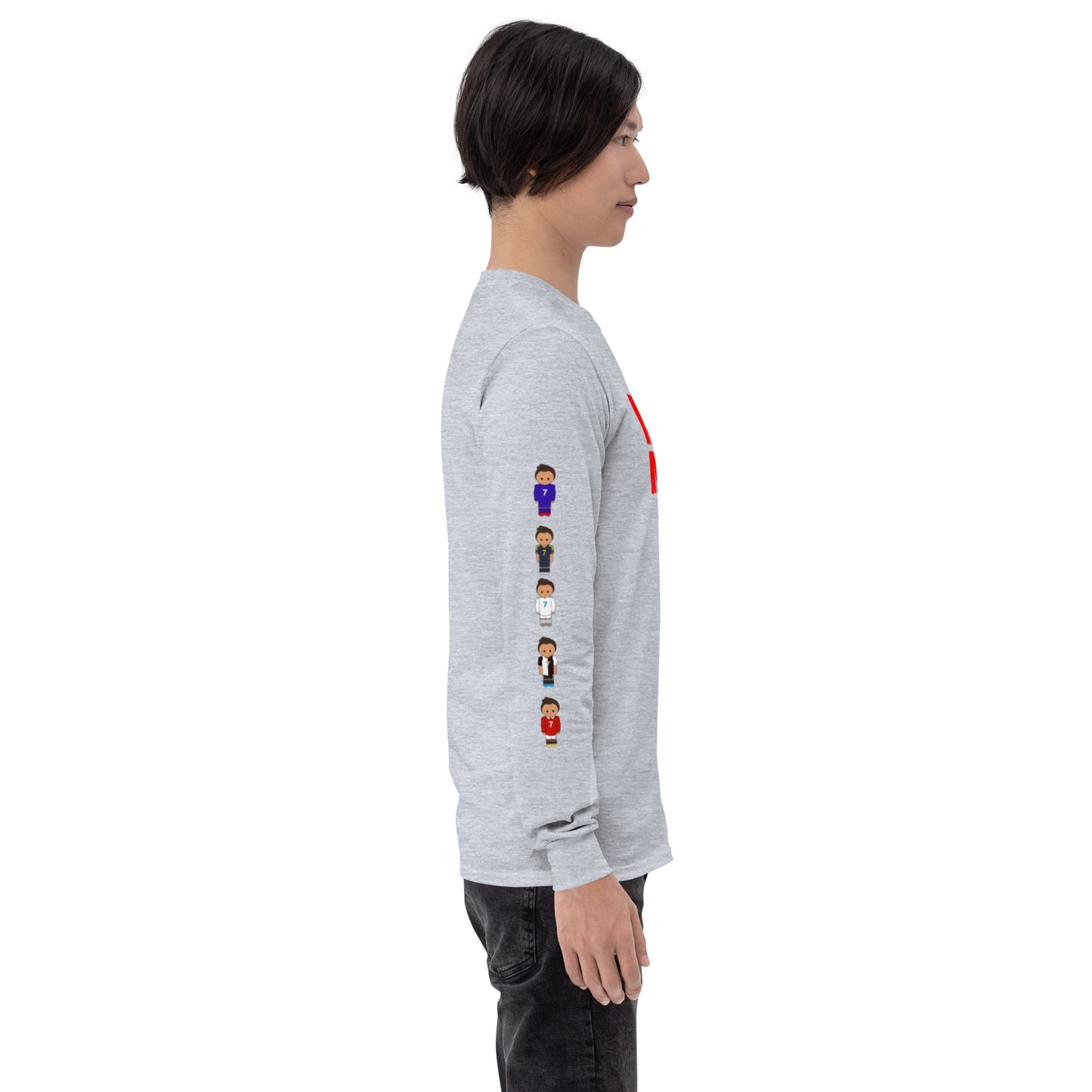 Ronaldo down the sleeves Men’s Long Sleeve Shirt