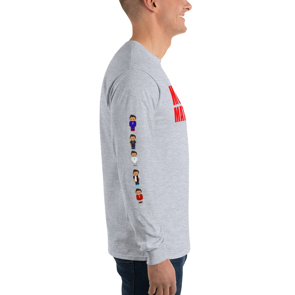 Ronaldo down the sleeves Men’s Long Sleeve Shirt