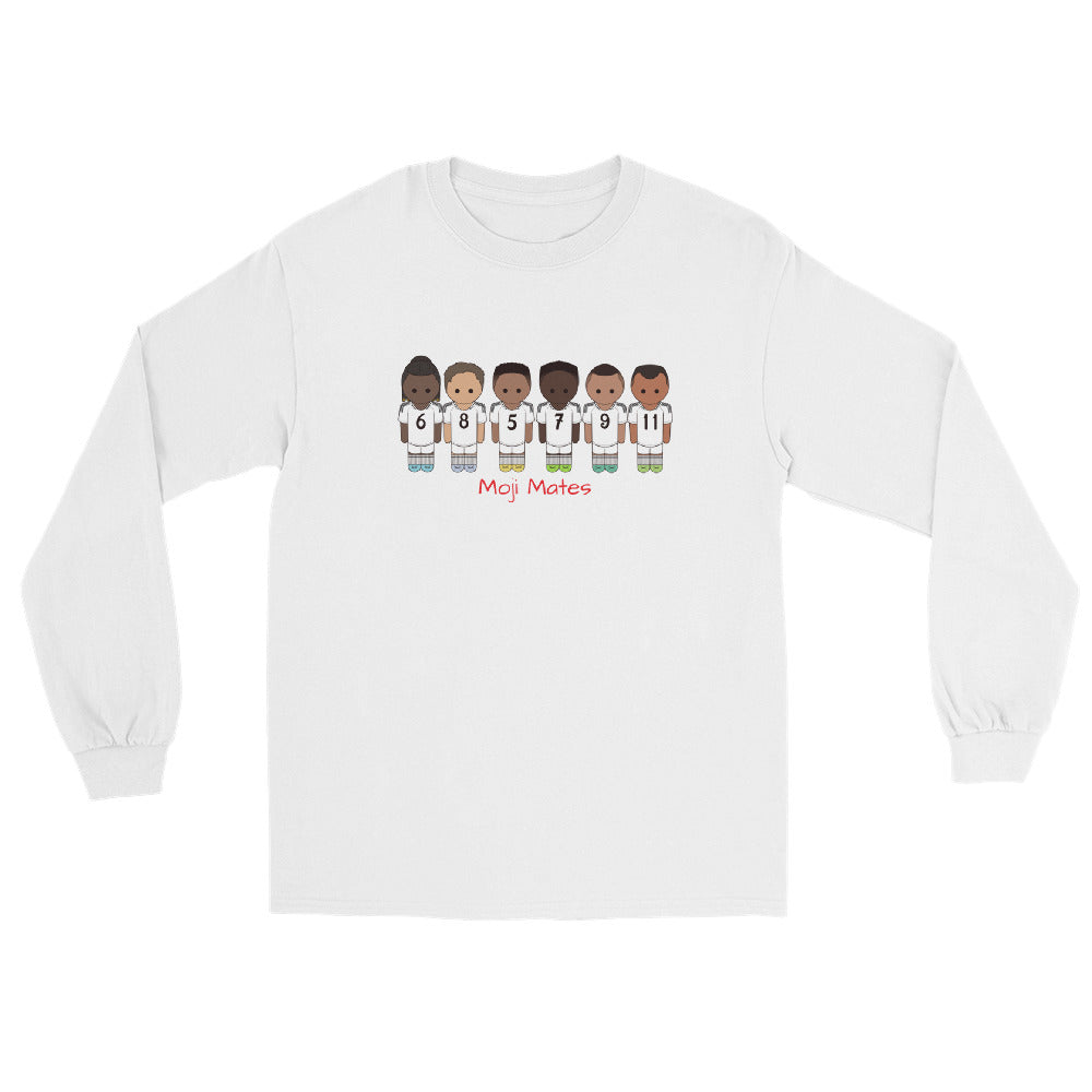 Real Madrid Vini-Camavinga-Fede-Jude-Rodrygo-Mbappe Men’s Long Sleeve Shirt