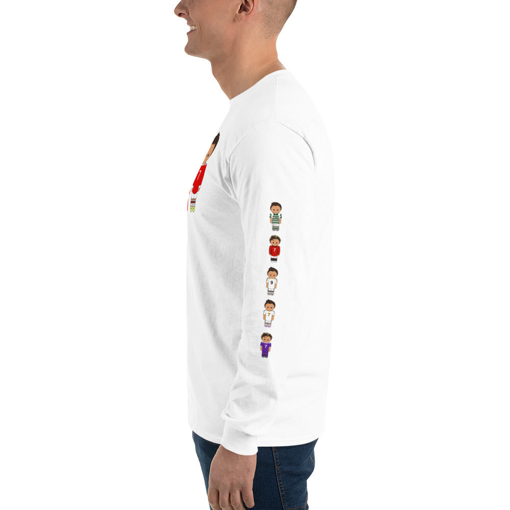 Ronaldo down the sleeves Men’s Long Sleeve Shirt