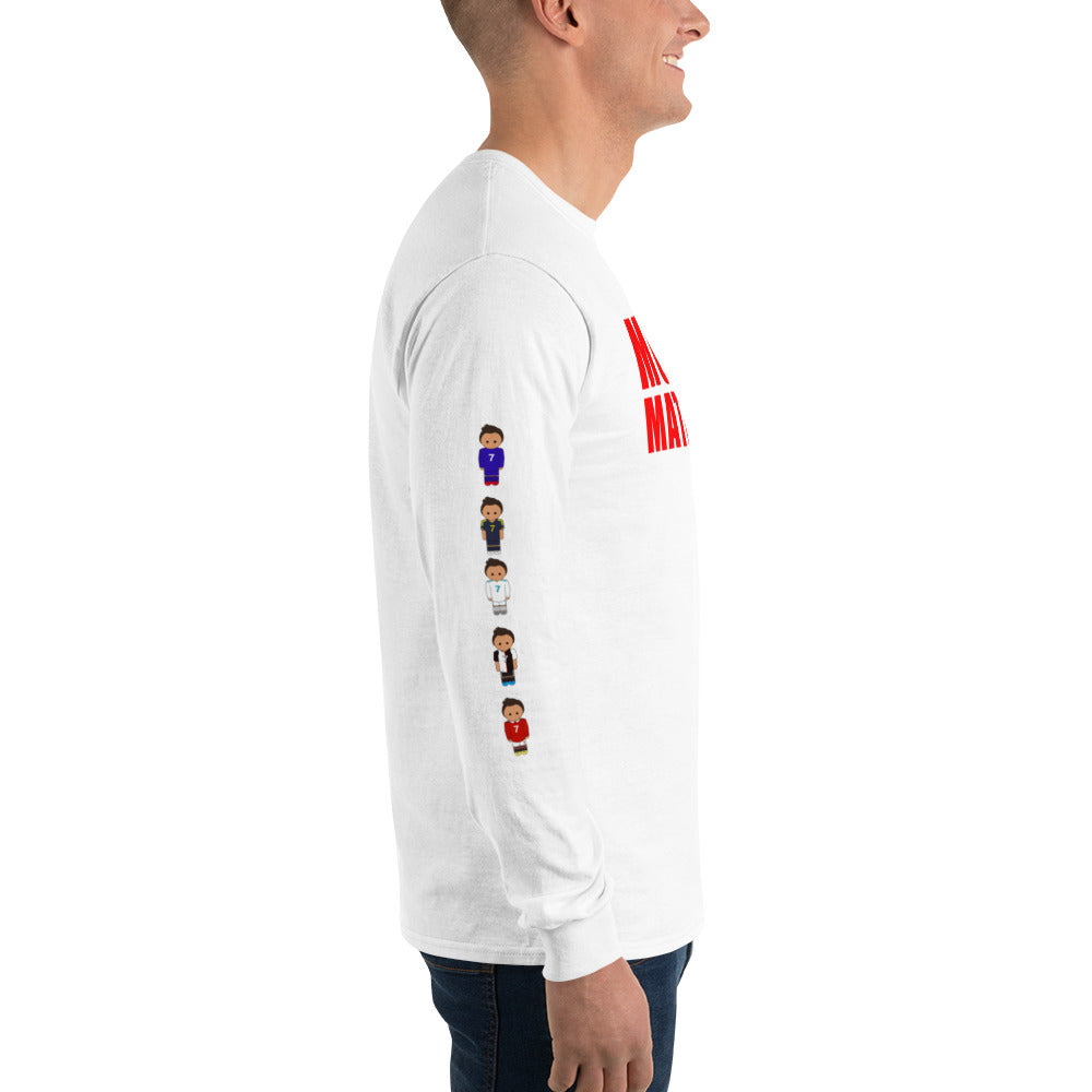 Ronaldo down the sleeves Men’s Long Sleeve Shirt