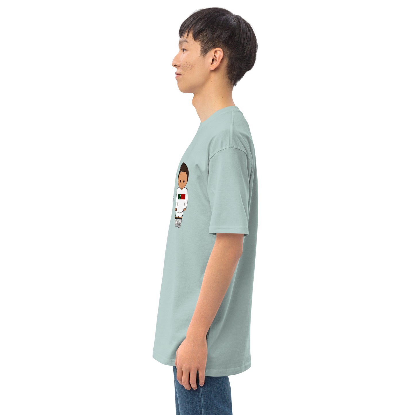 Ronaldo Portugal Away Kit Men’s premium heavyweight tee
