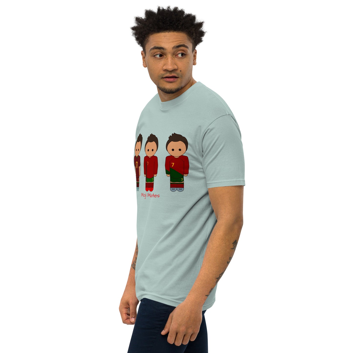 Ronaldo Portugal Home Kits Men’s premium heavyweight tee