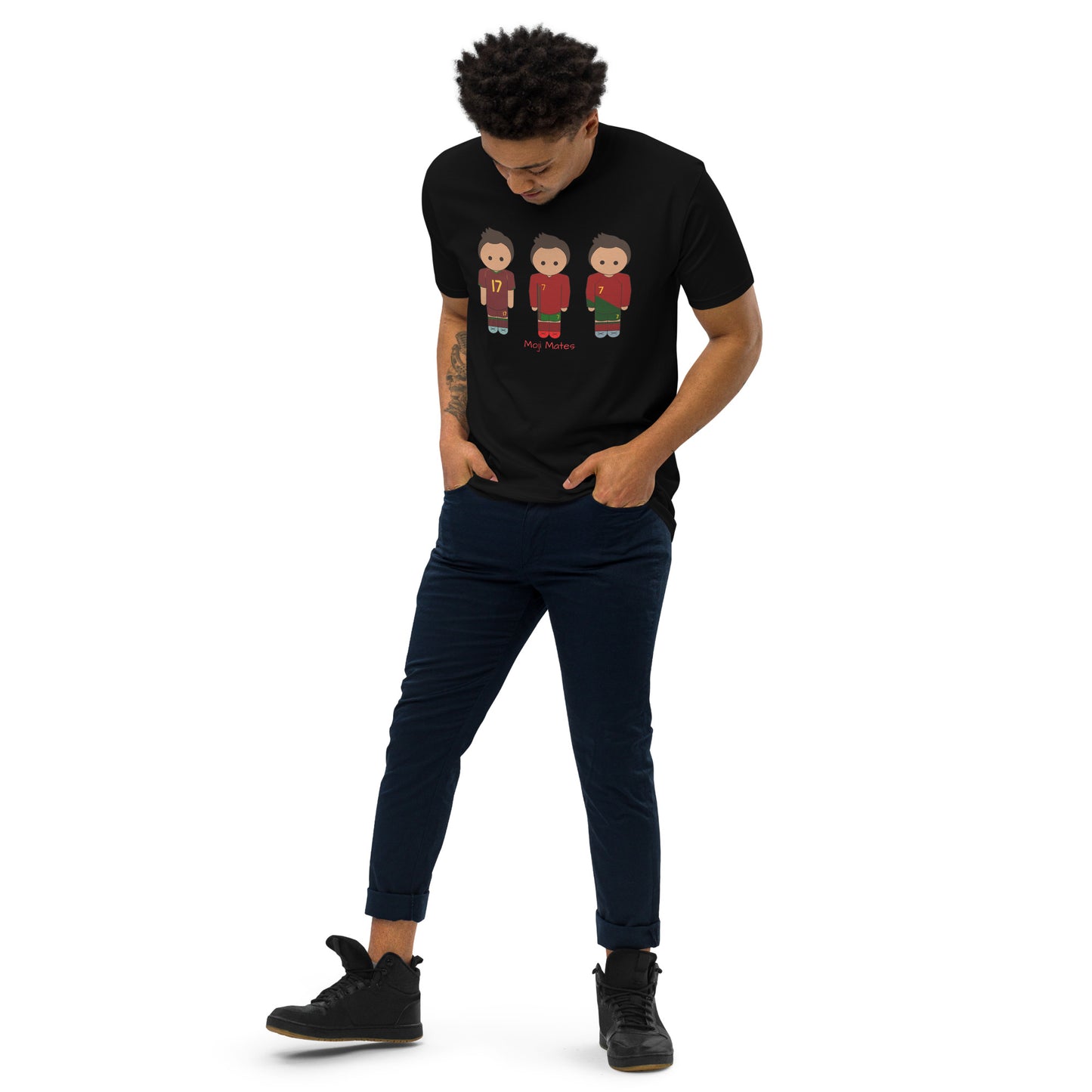 Ronaldo Portugal Home Kits Men’s premium heavyweight tee