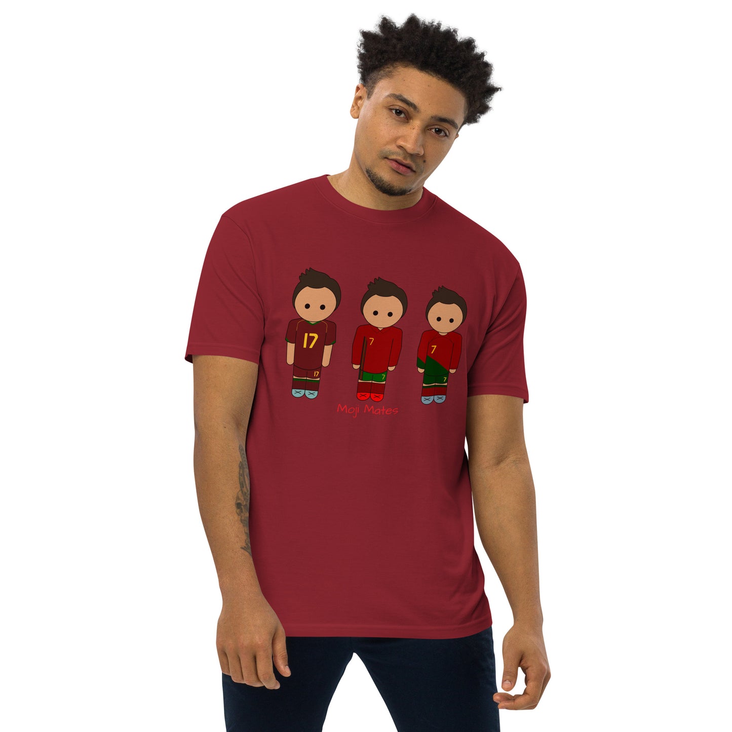 Ronaldo Portugal Home Kits Men’s premium heavyweight tee