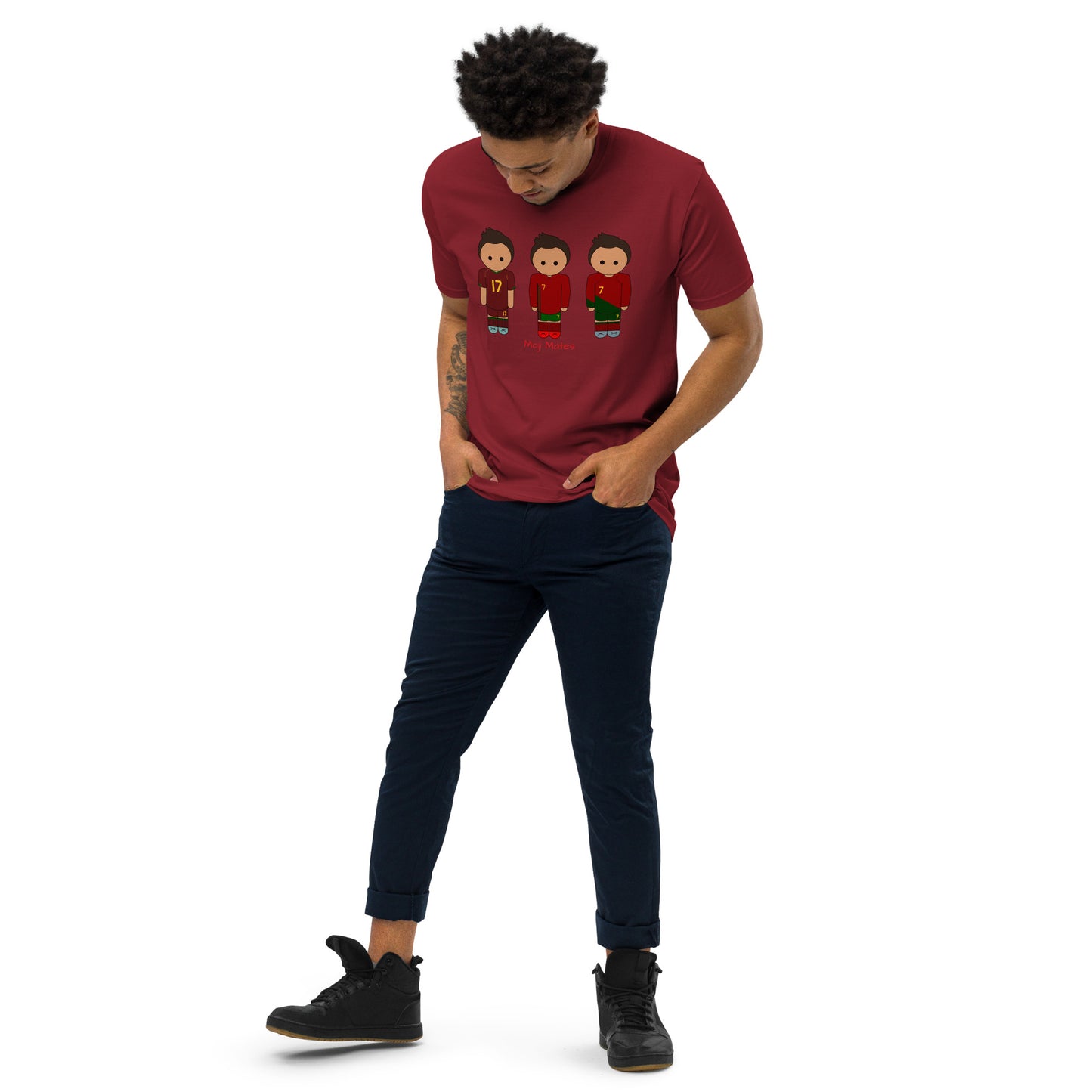 Ronaldo Portugal Home Kits Men’s premium heavyweight tee