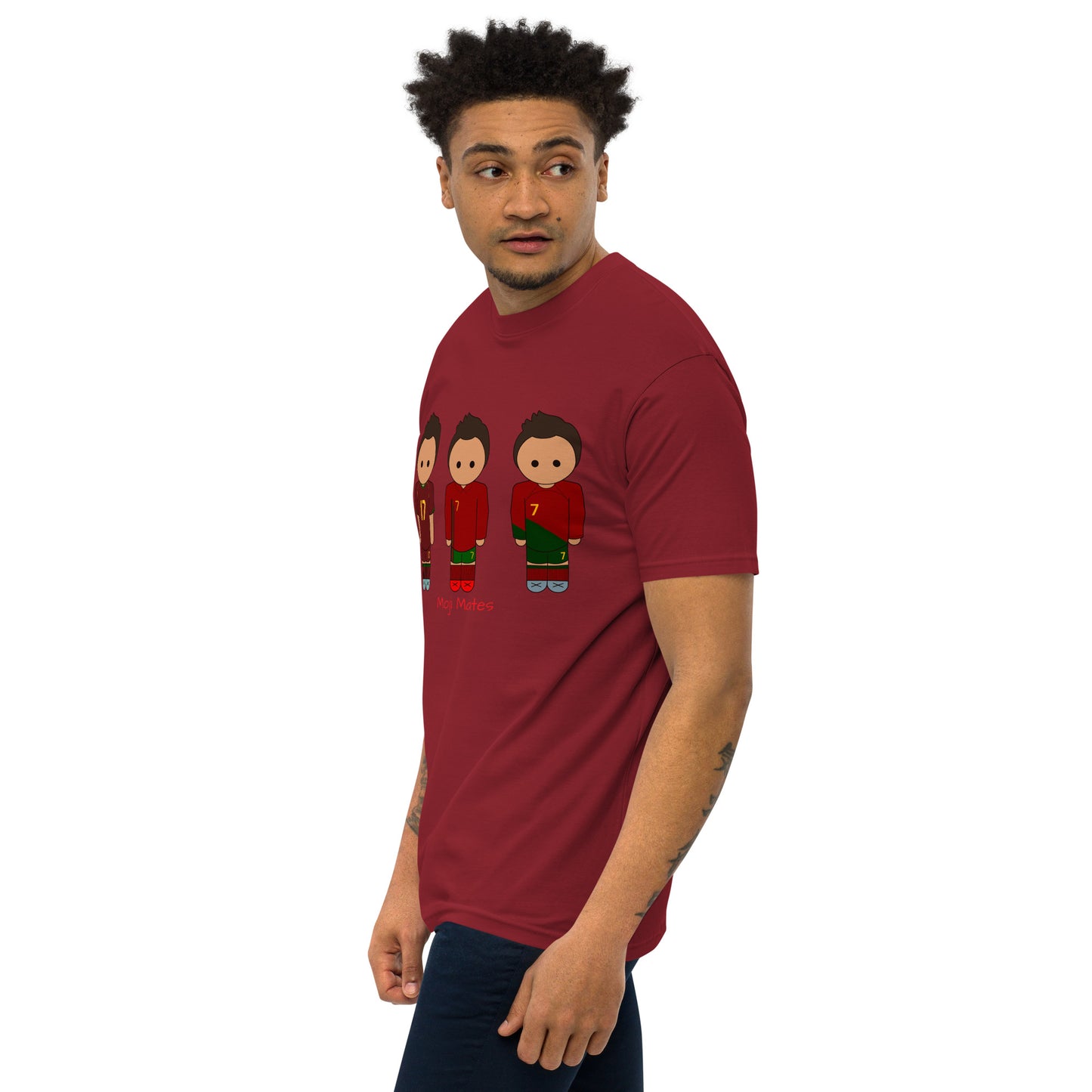 Ronaldo Portugal Home Kits Men’s premium heavyweight tee