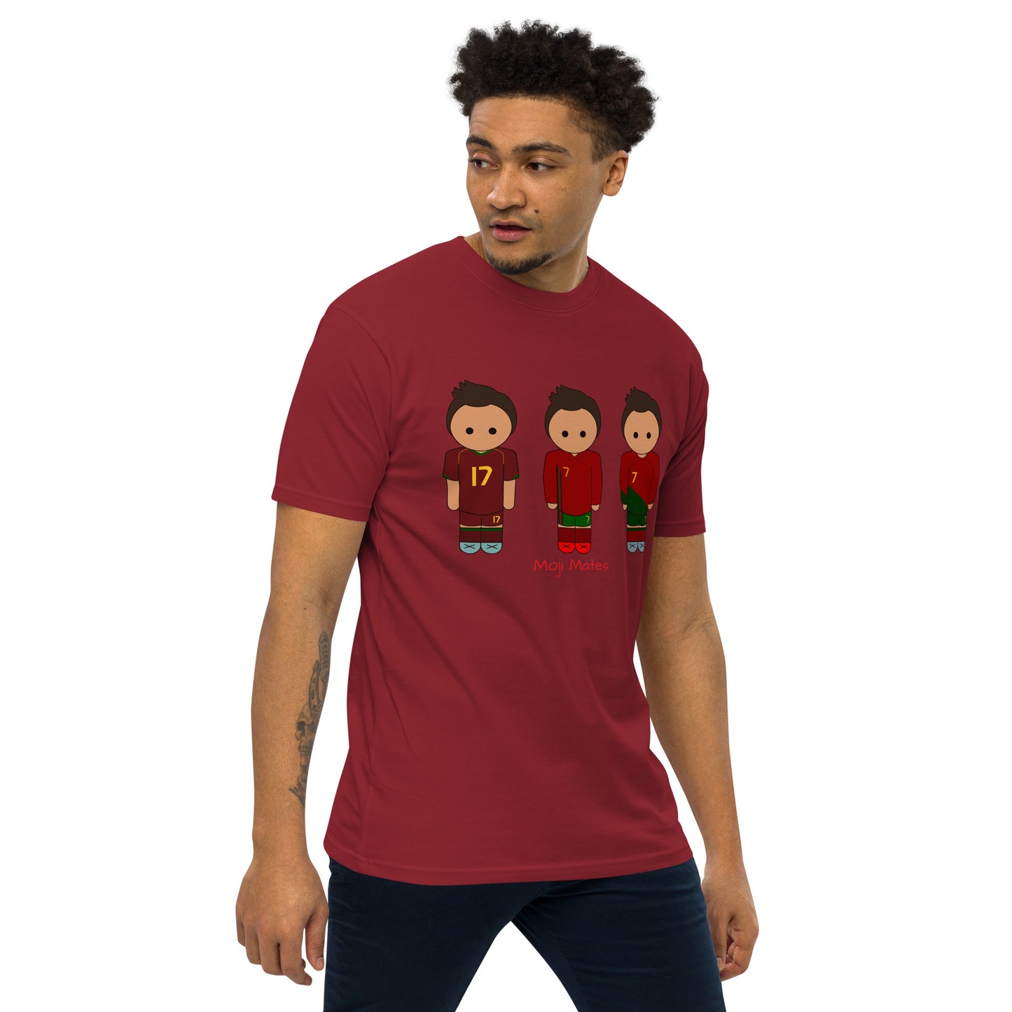 Ronaldo Portugal Home Kits Men’s premium heavyweight tee